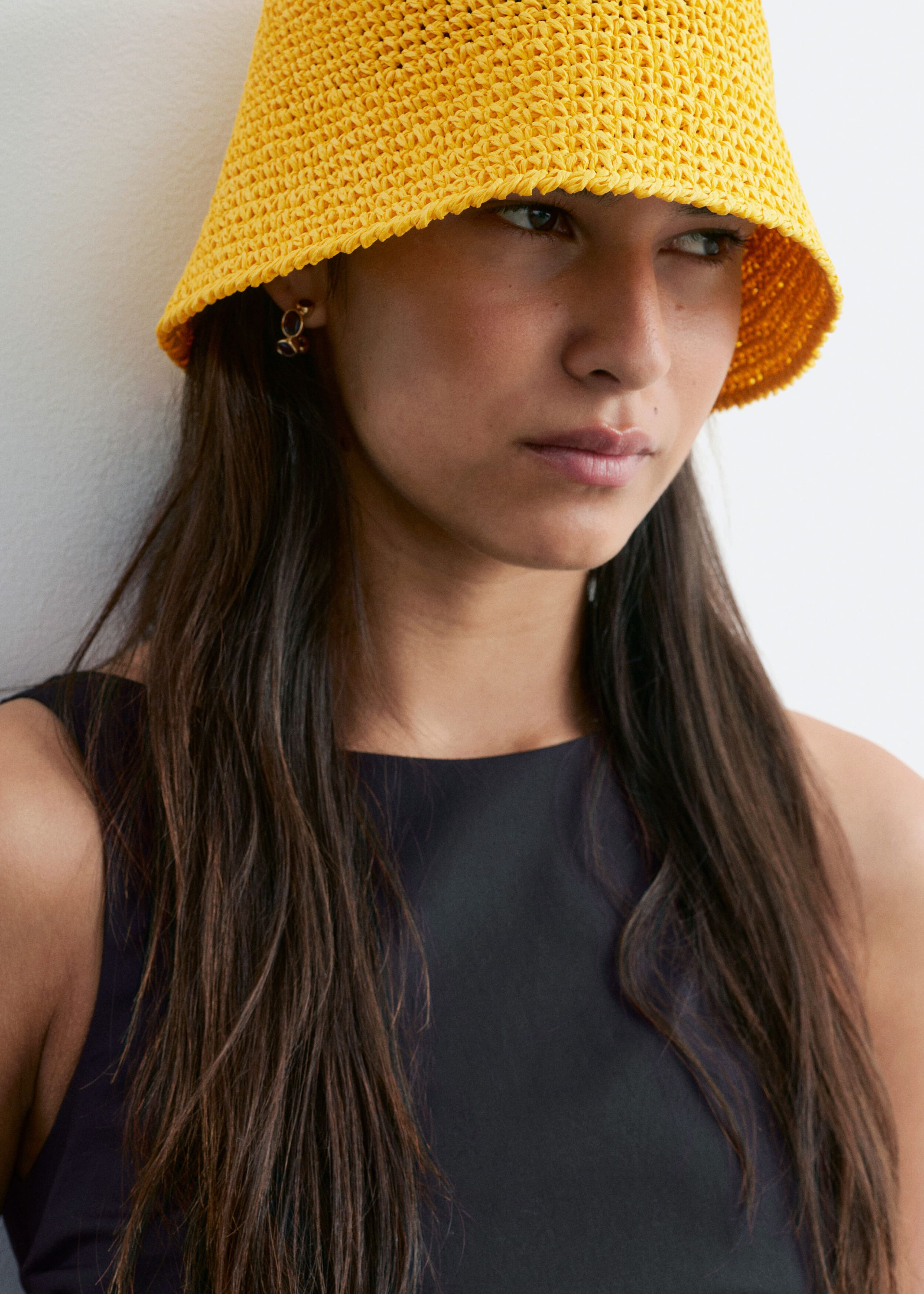 Woven Straw Hat - Light Beige - Lookbook