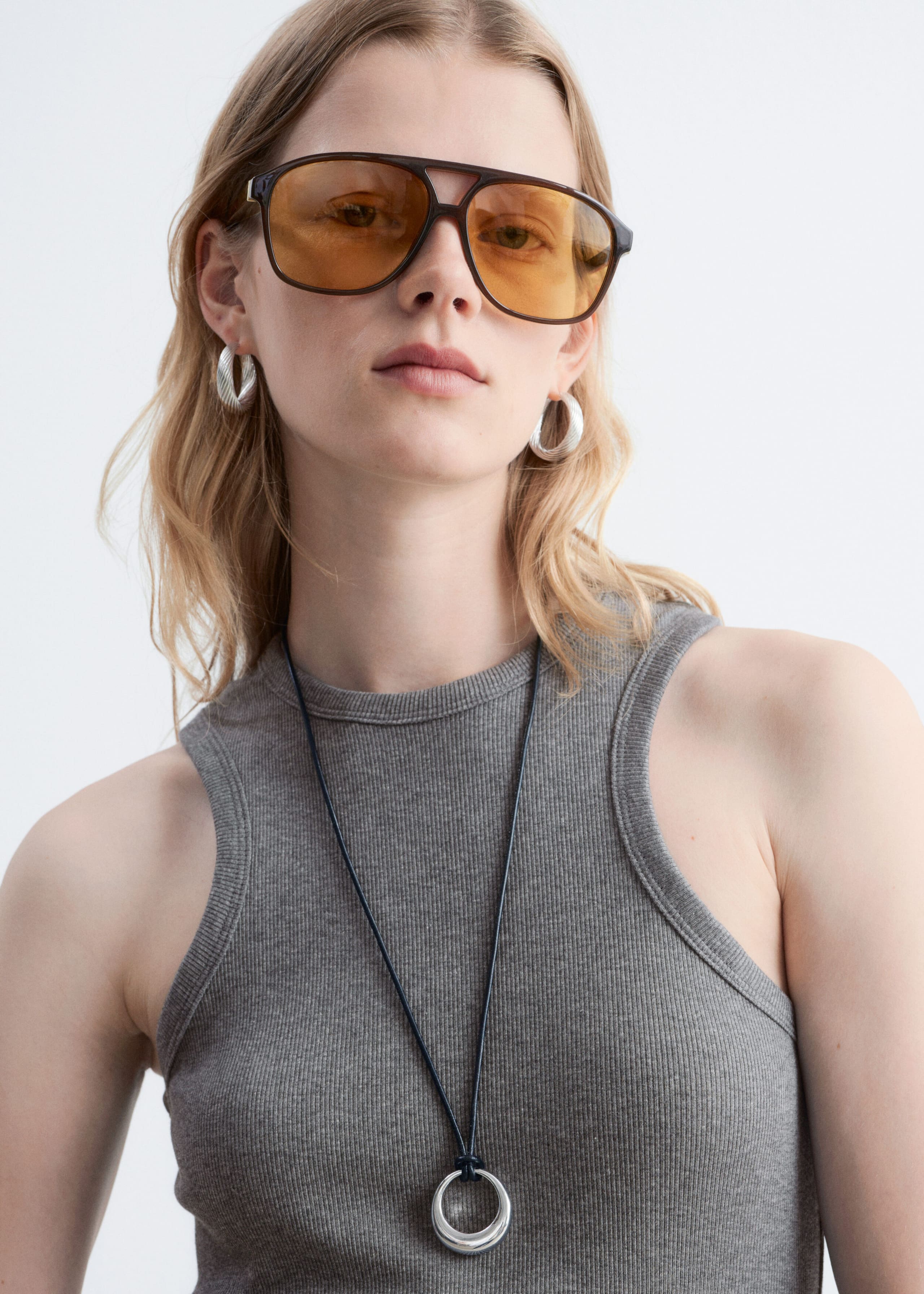 Ribbed Tank Top - Grey - Still Life