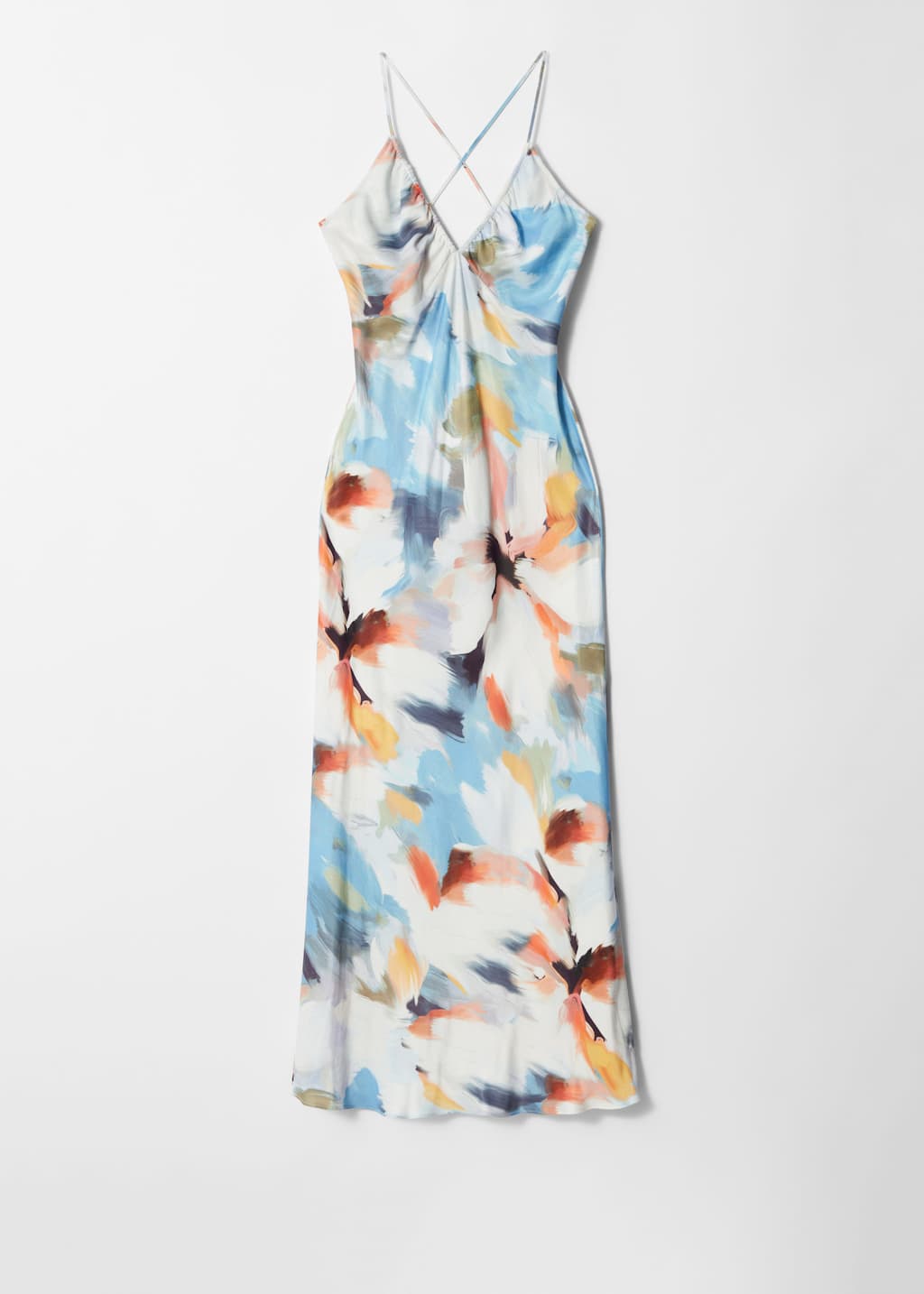 Image of Satin Slip Midi Dress
