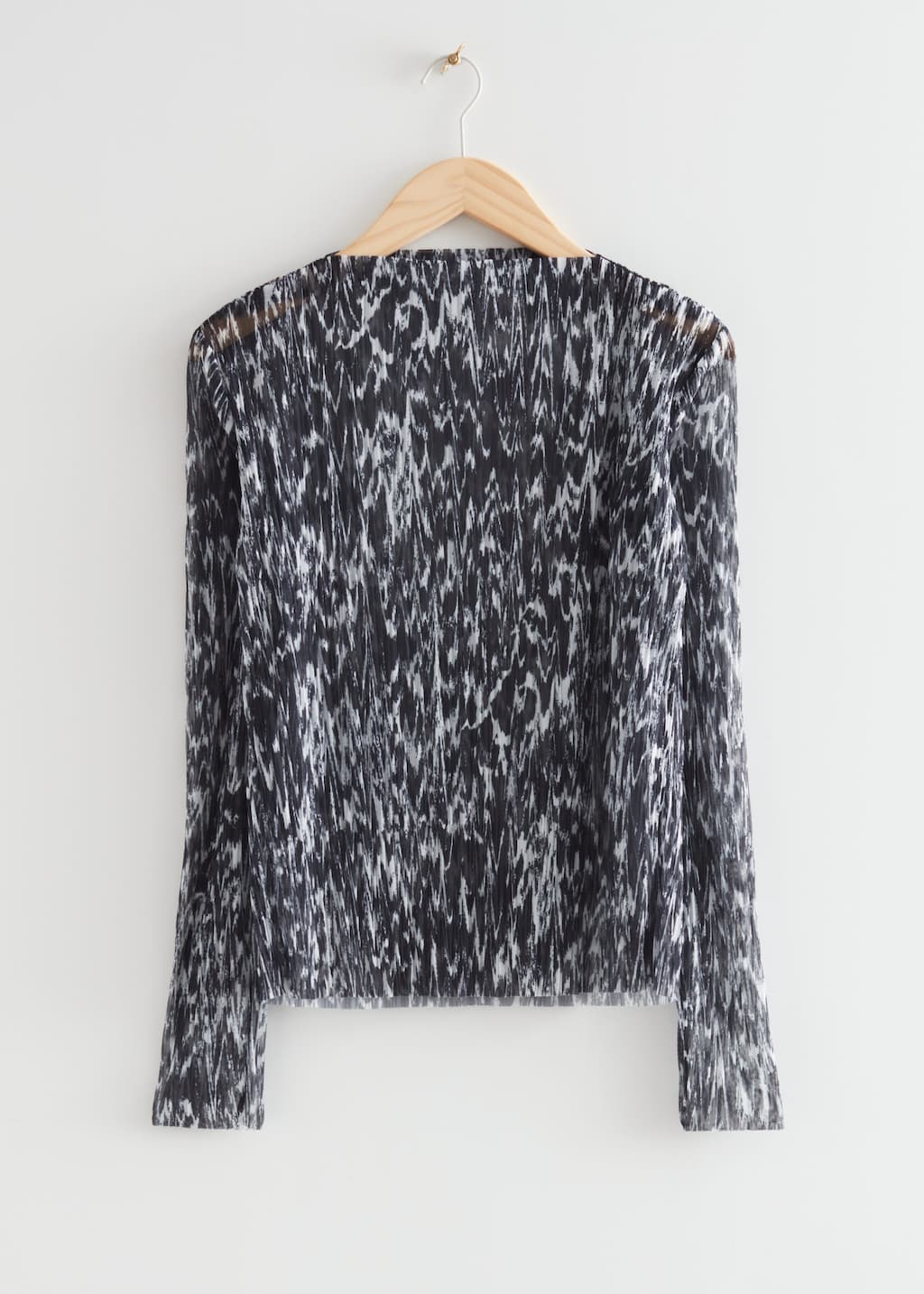 Blouse imprimée plissée - Noir et blanc - Still Life