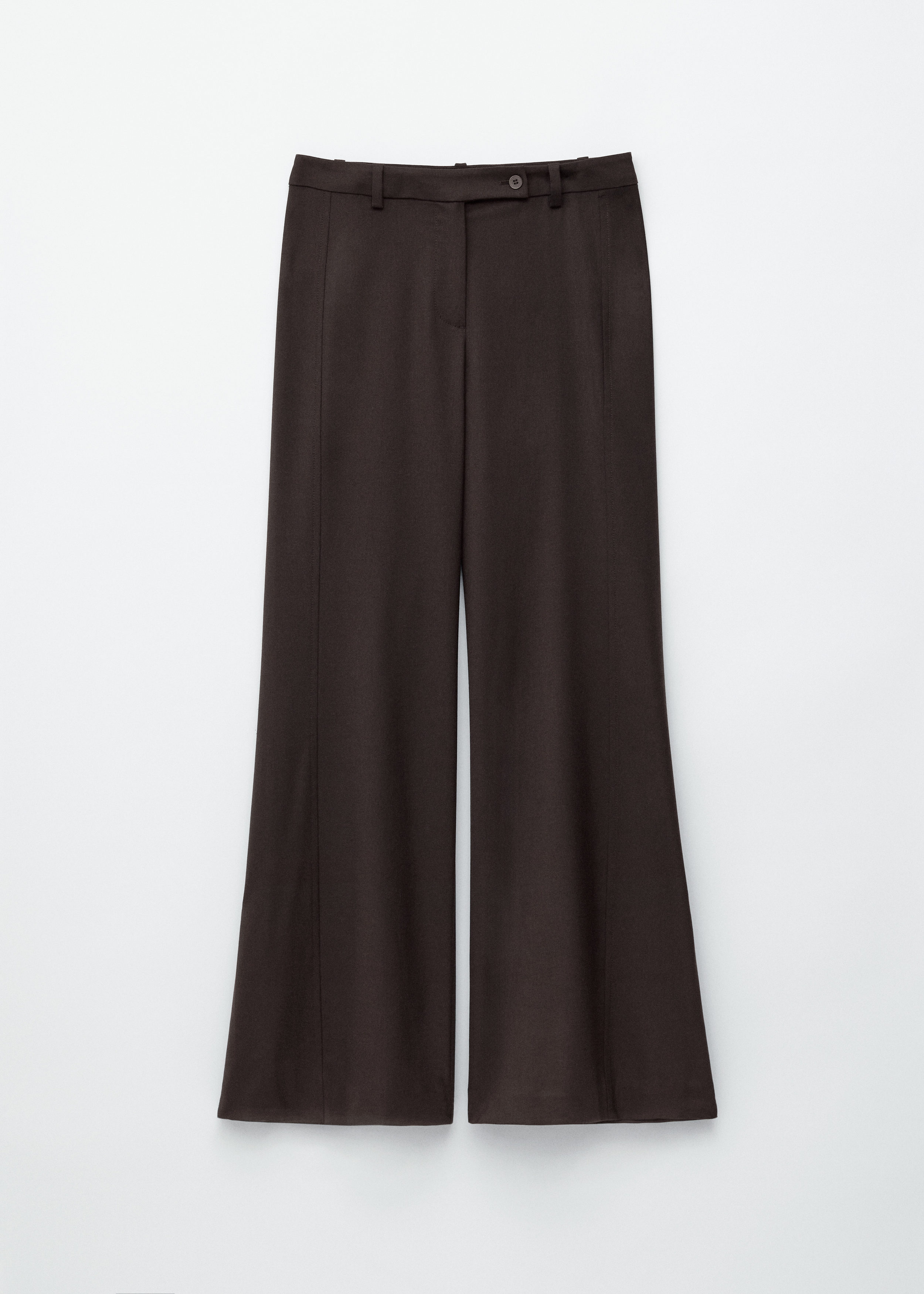 Flared Wool Trousers