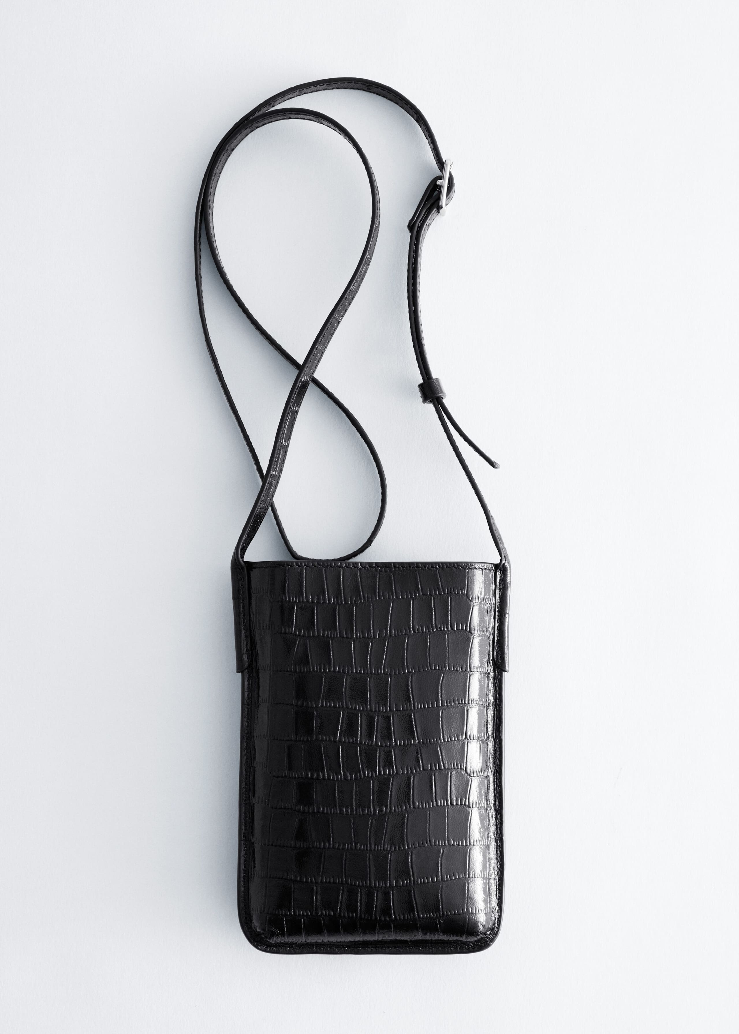 Pochette en cuir pour smartphone - Noir - Still Life