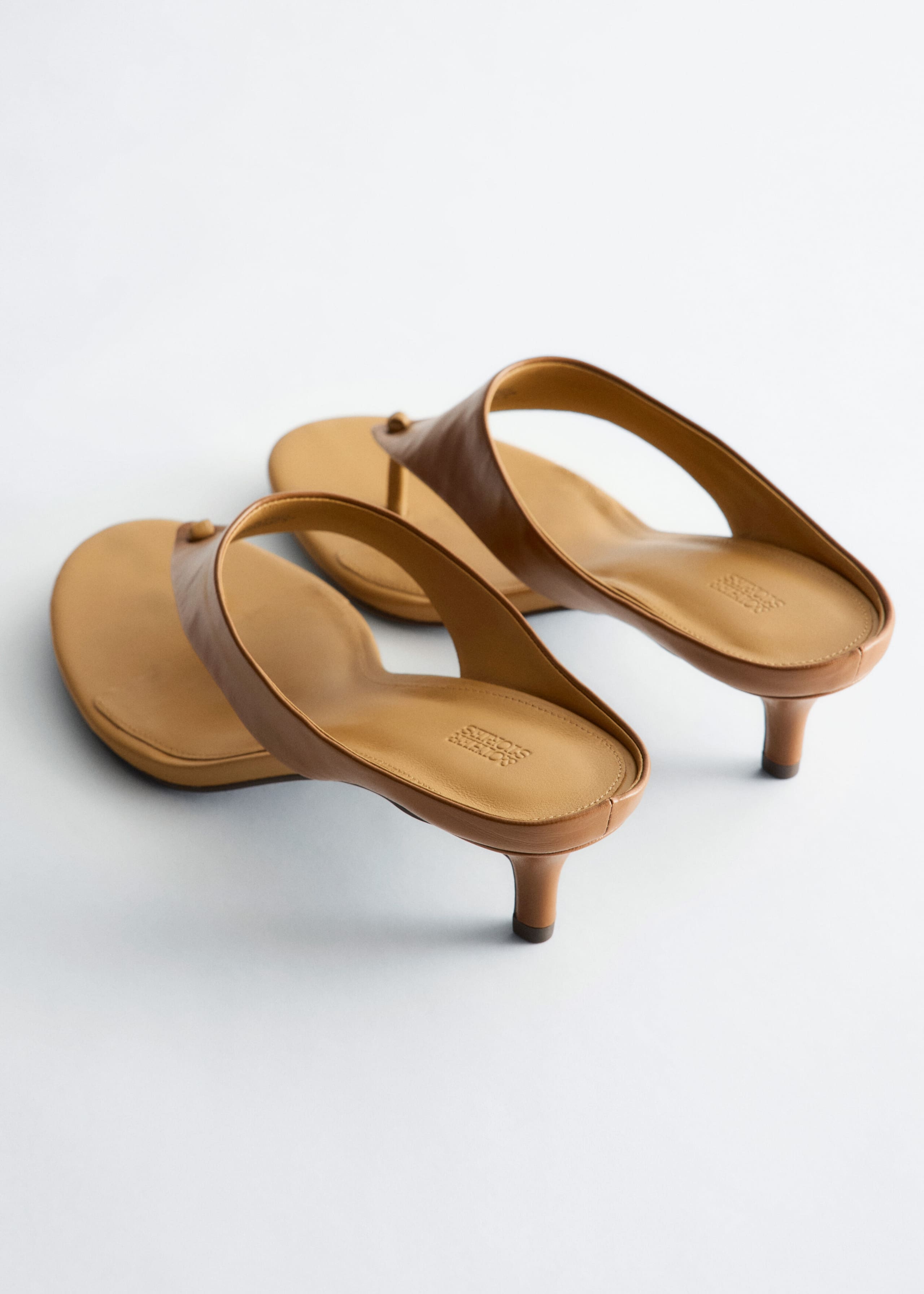 Leather Kitten Heels - Green - Still Life