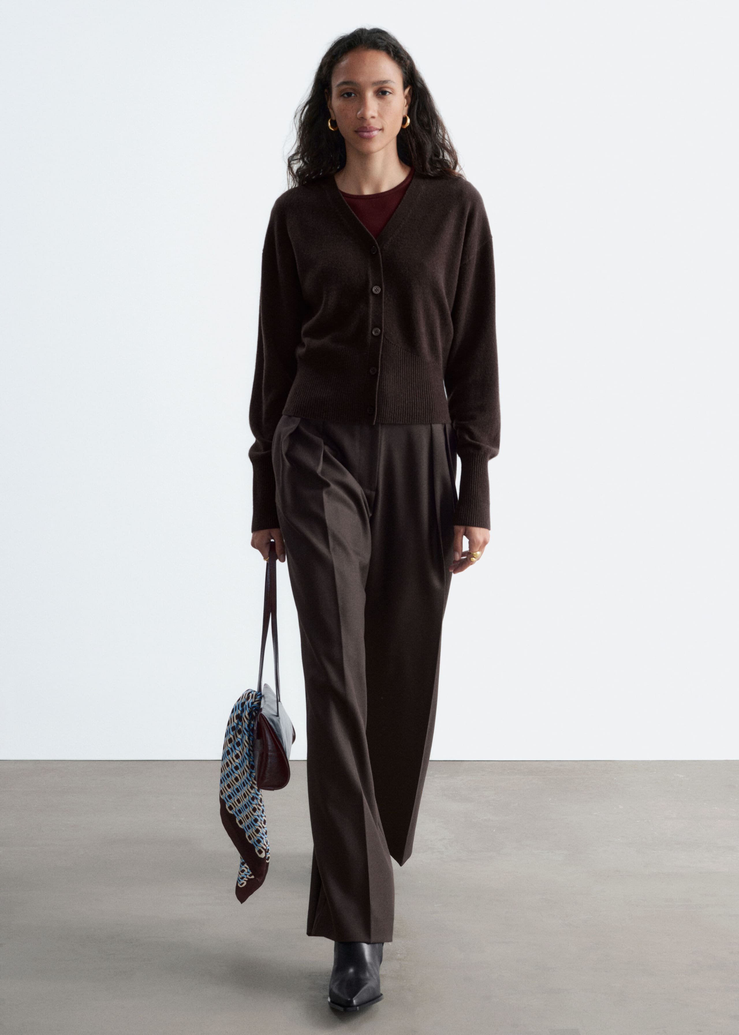Wool-Blend Tailored Trousers - Black - Lookbook