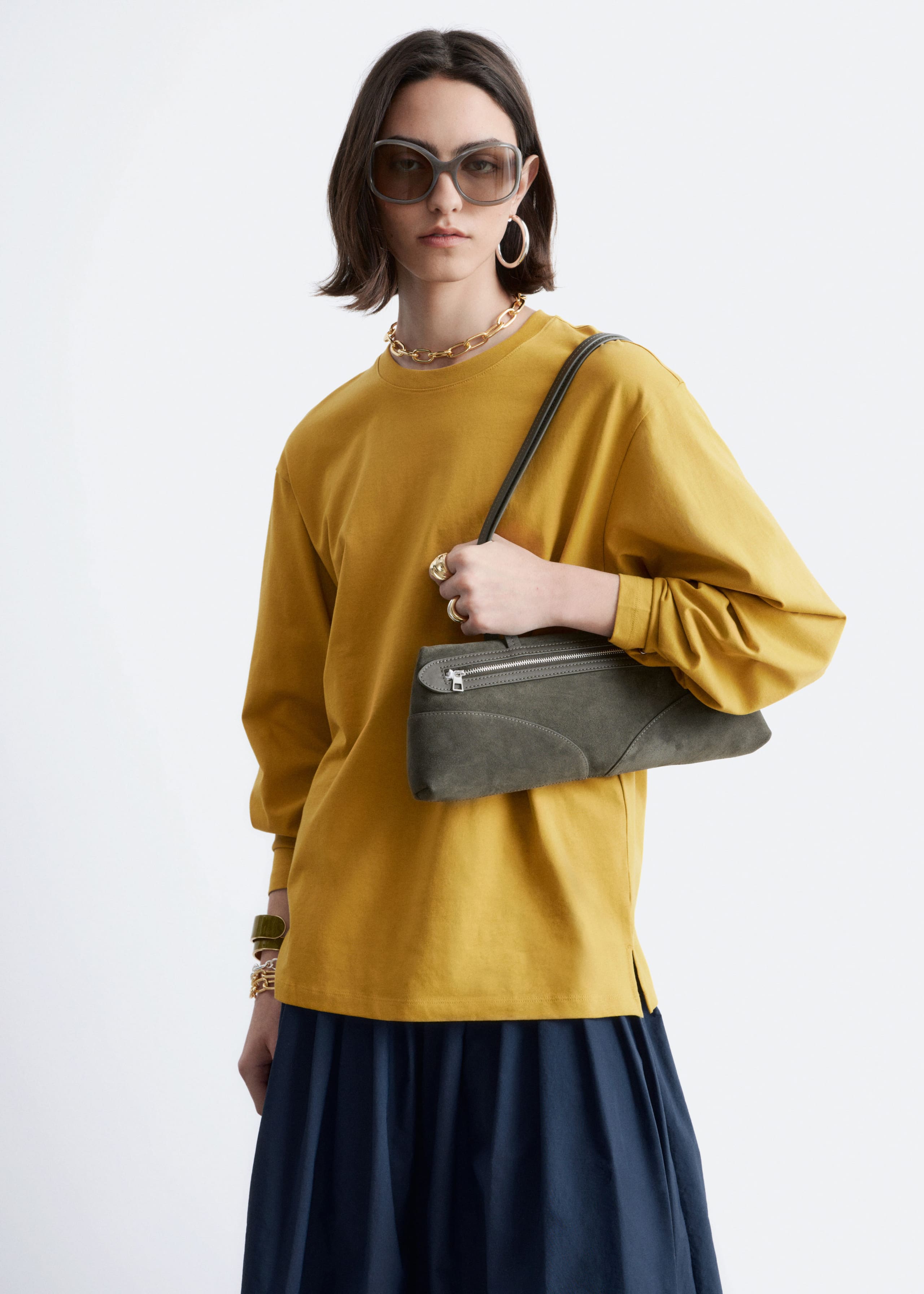 Image of Maglia in jersey a maniche lunghe