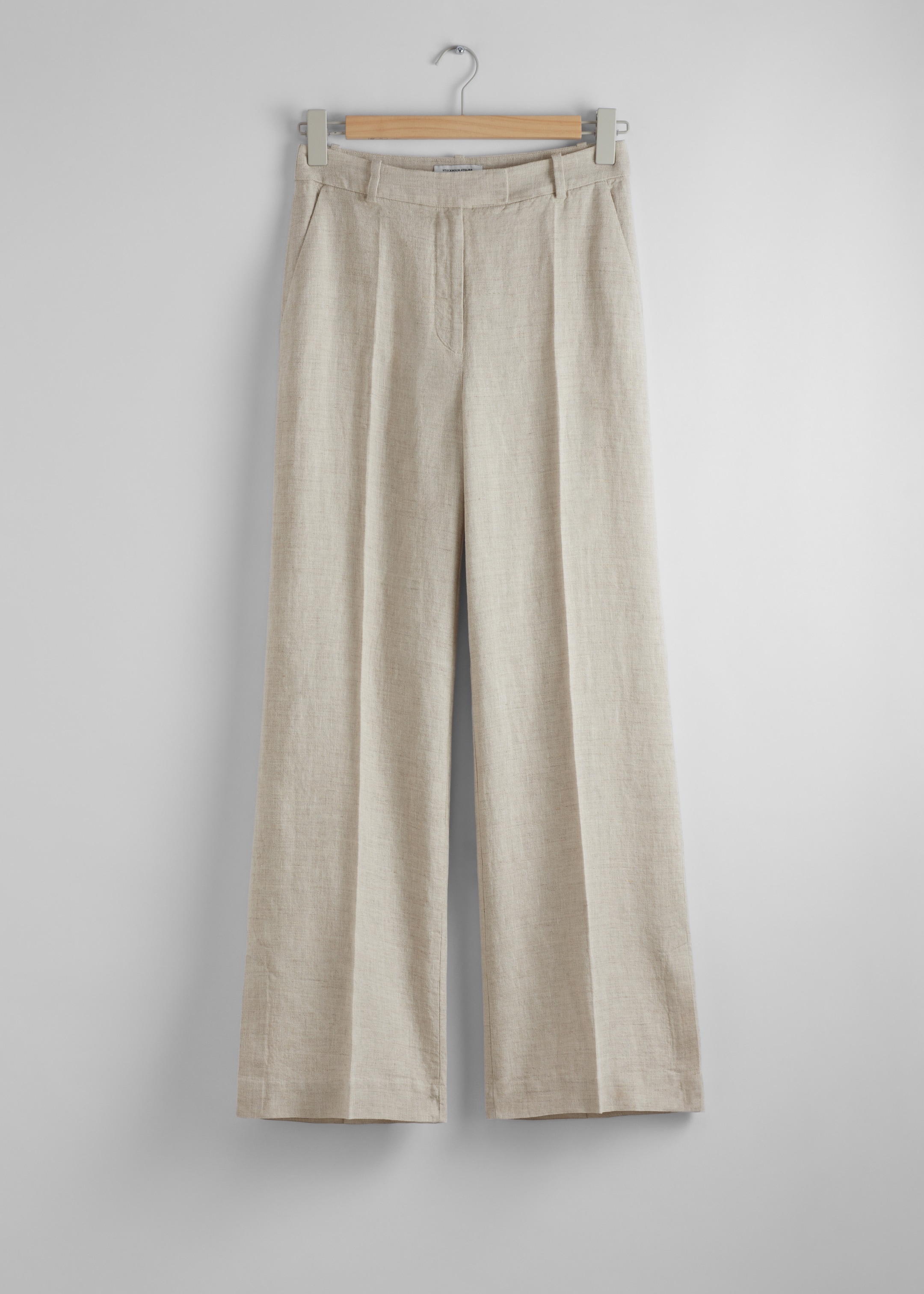 Agrandir l'image: Pantalon habillé en lin - Avoine - FEMME | H&M FR 1
