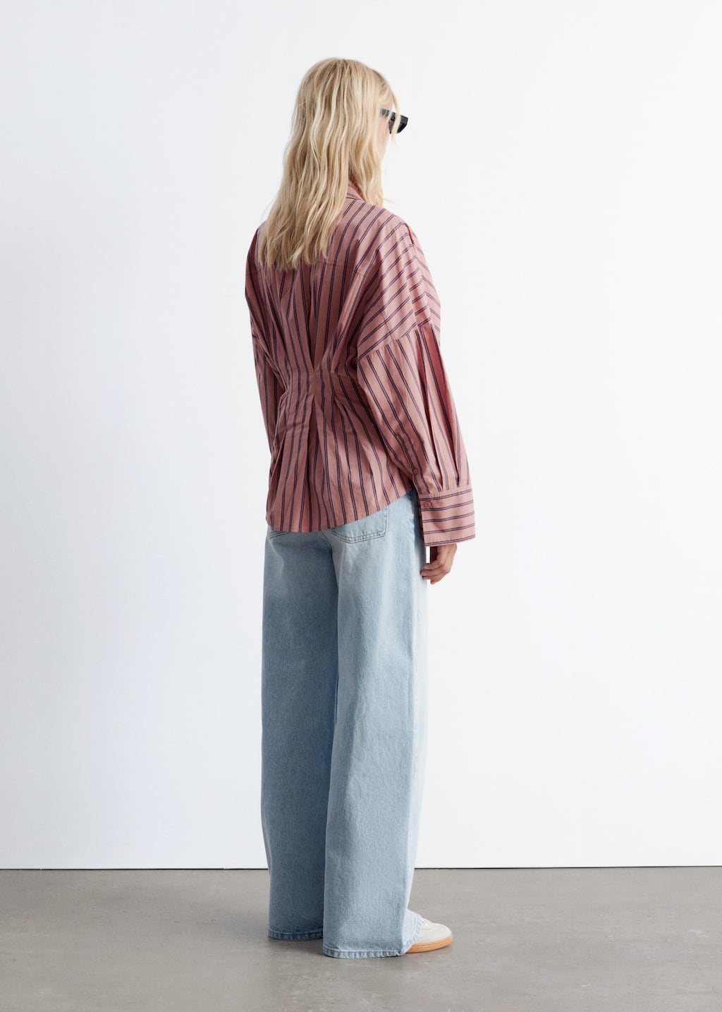 Image of Fitted-Waist Cotton Shirt