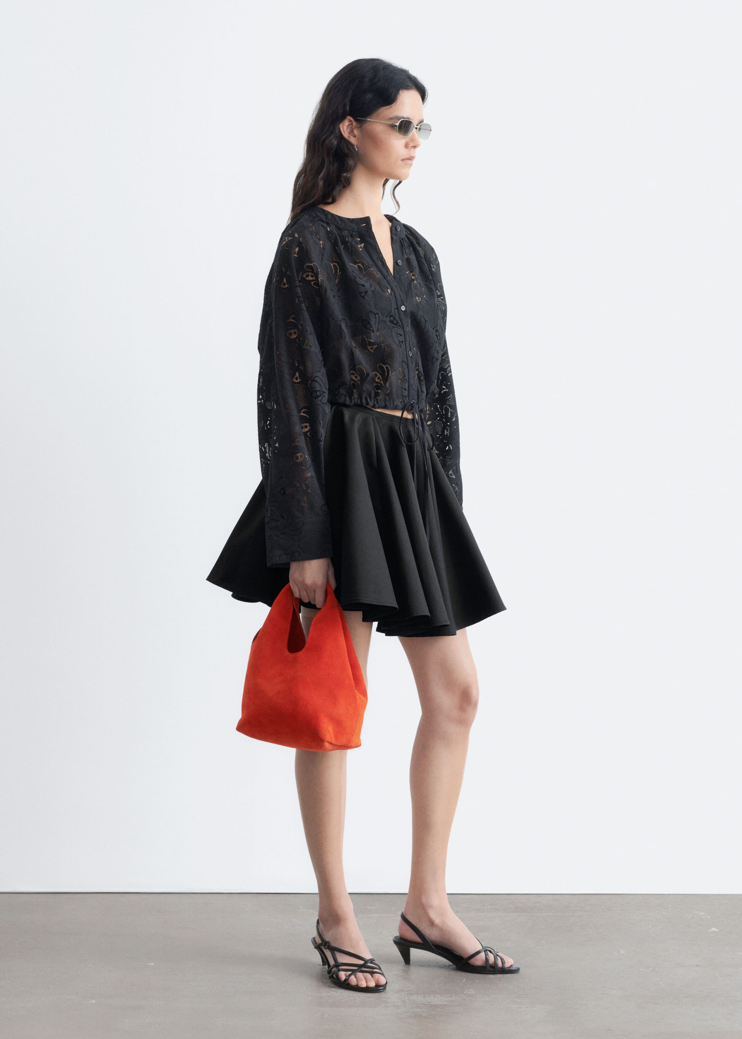 Lace Blouse - White - Lookbook