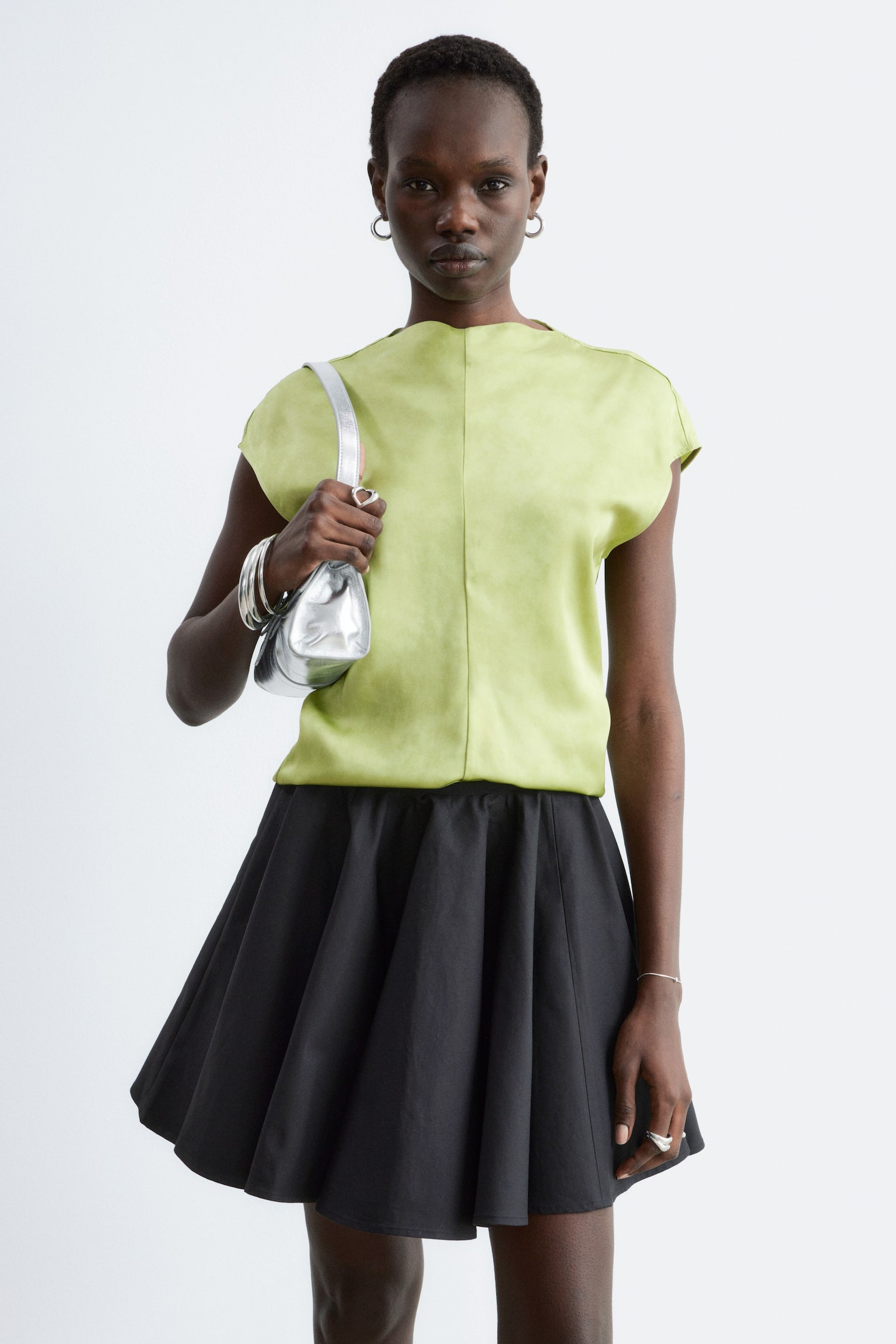 Textured Viscose Sleeveless Top - 1