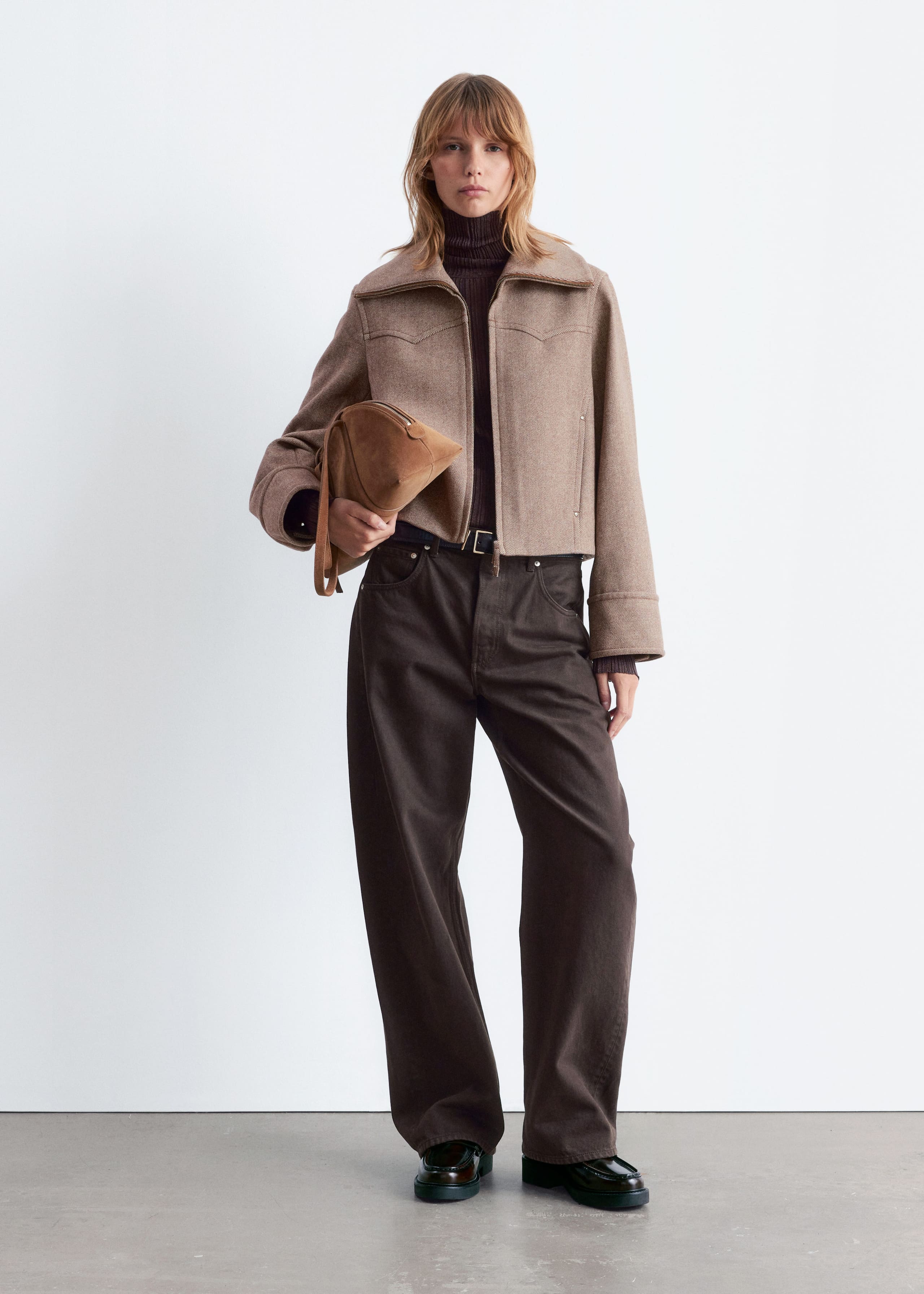 Image of Cropped Wool Jacket