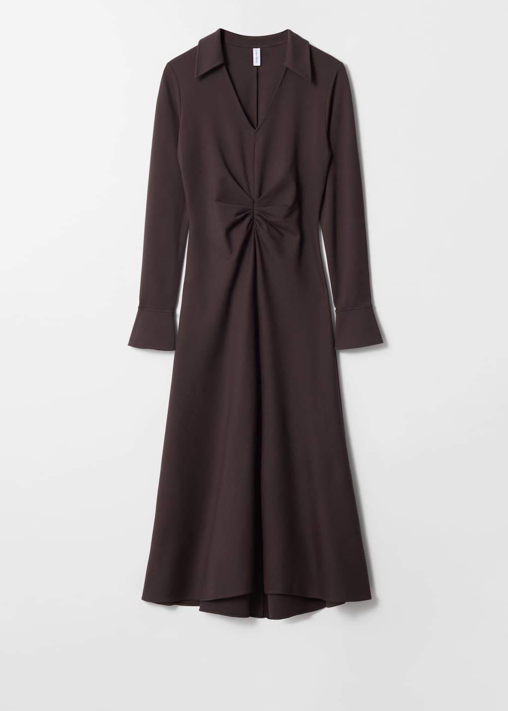 Image of Robe midi à taille froncée