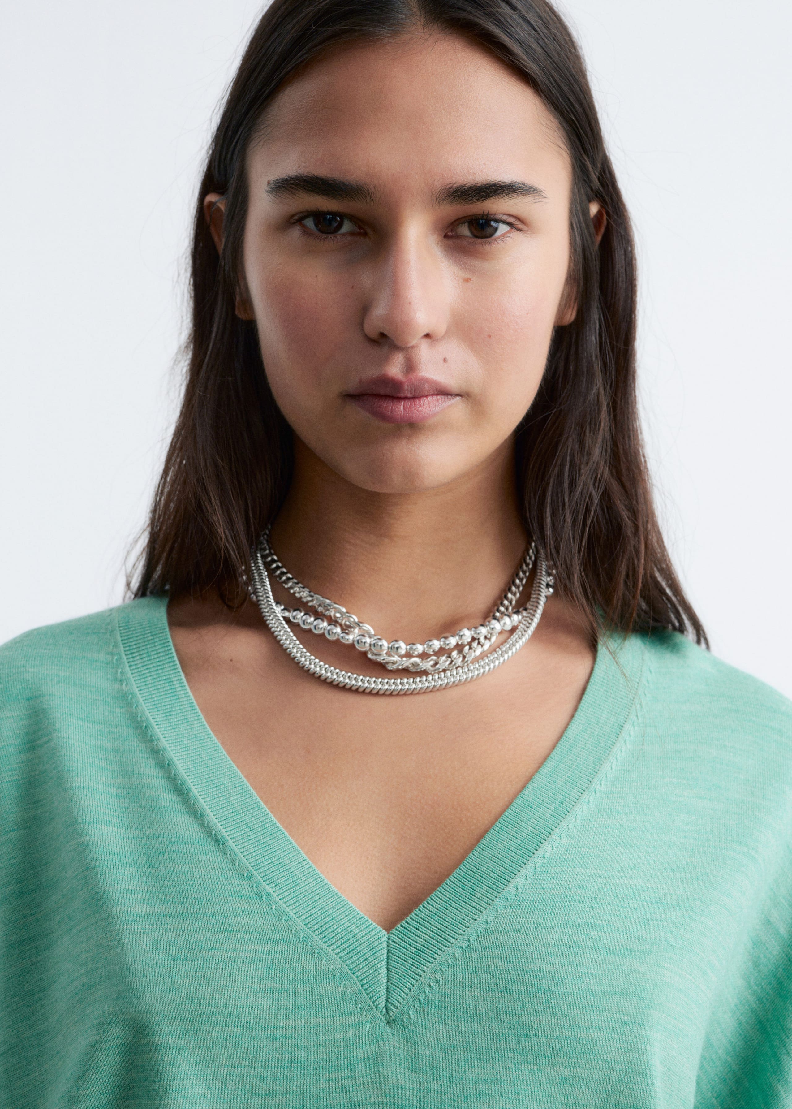 Image of V-Neck Wool Jumper