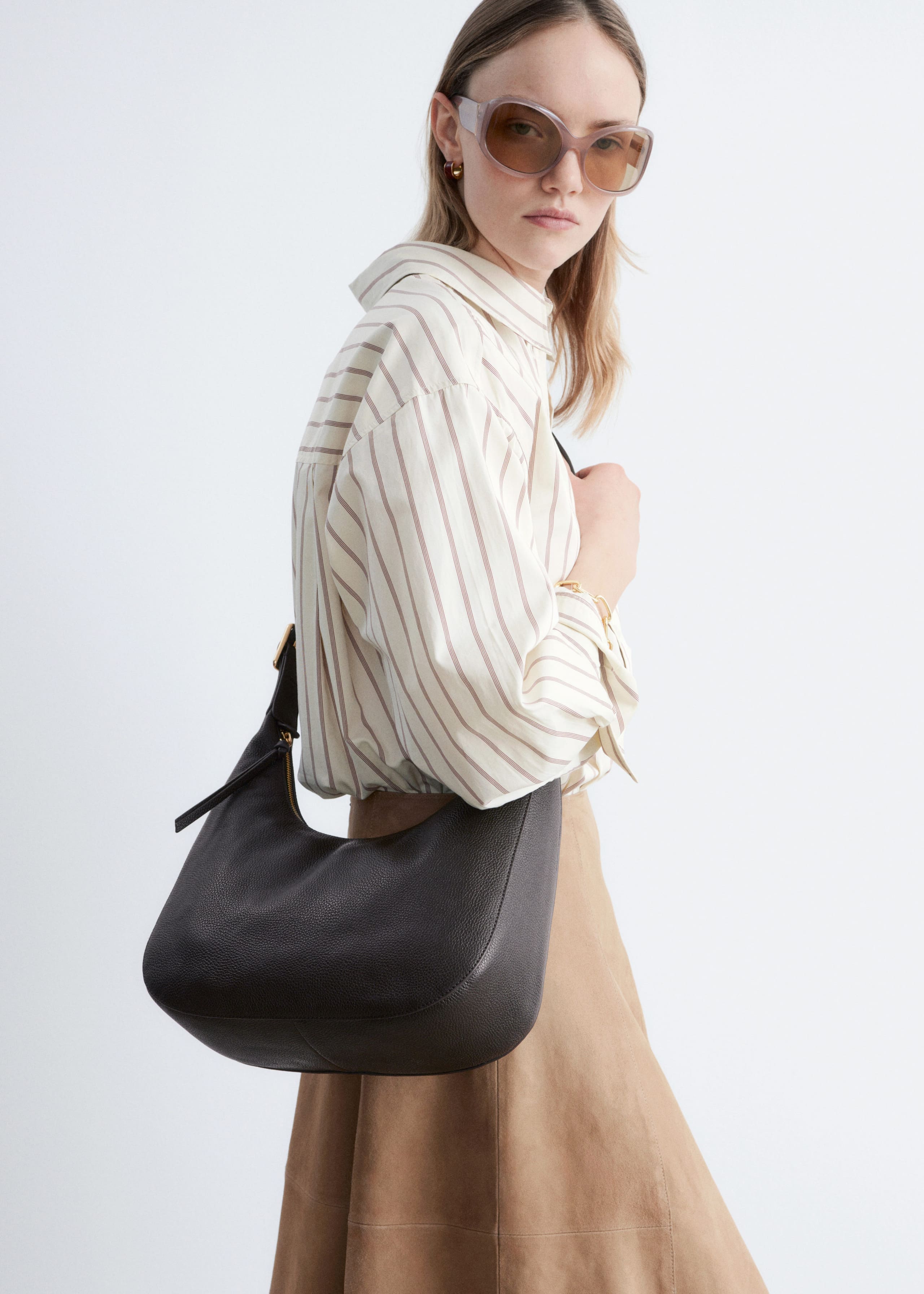 Image of Leather Crossbody Bag