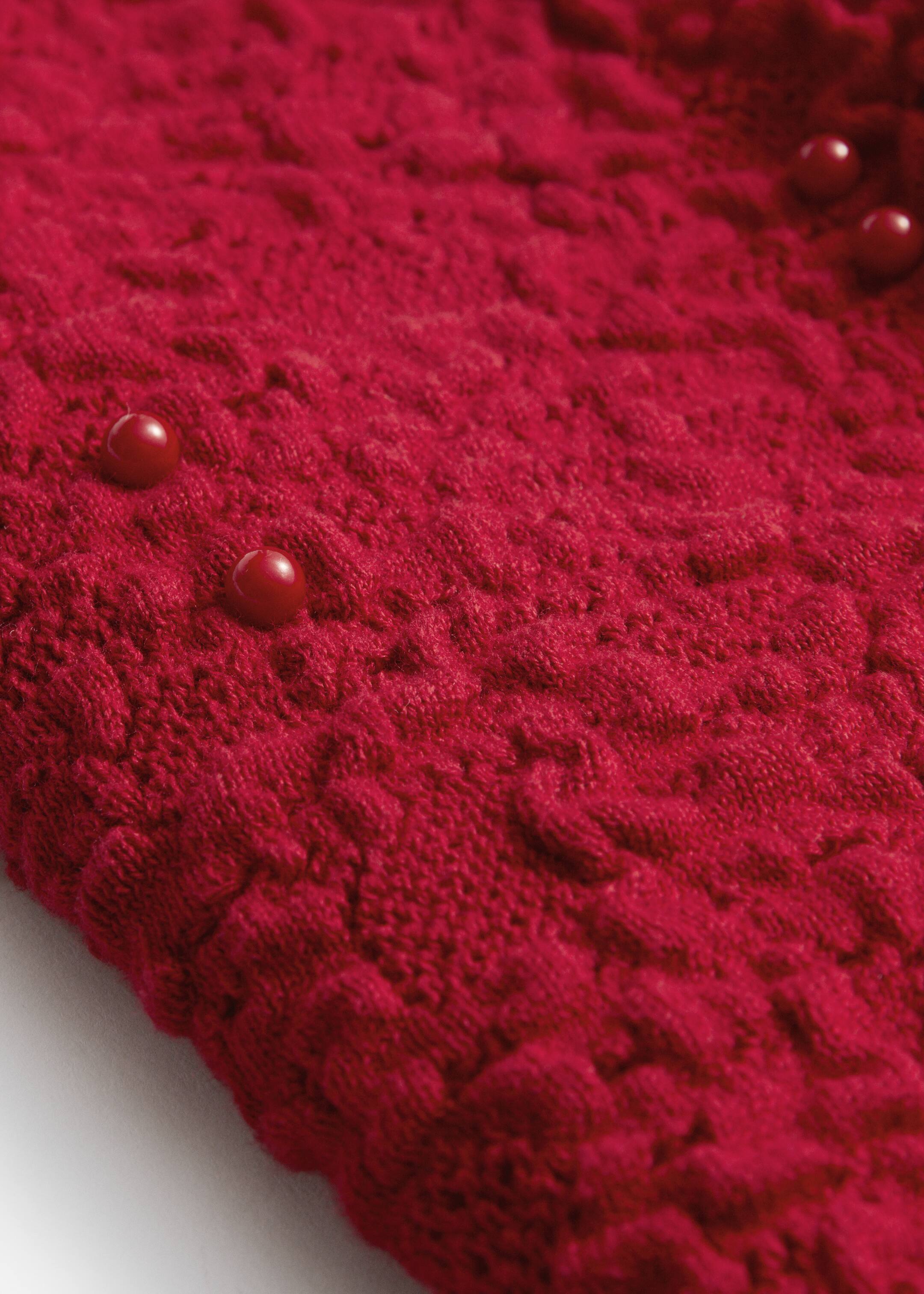 View larger image: Textured-Jacquard Knit Jumper - Red - Ladies | H&M GB 2
