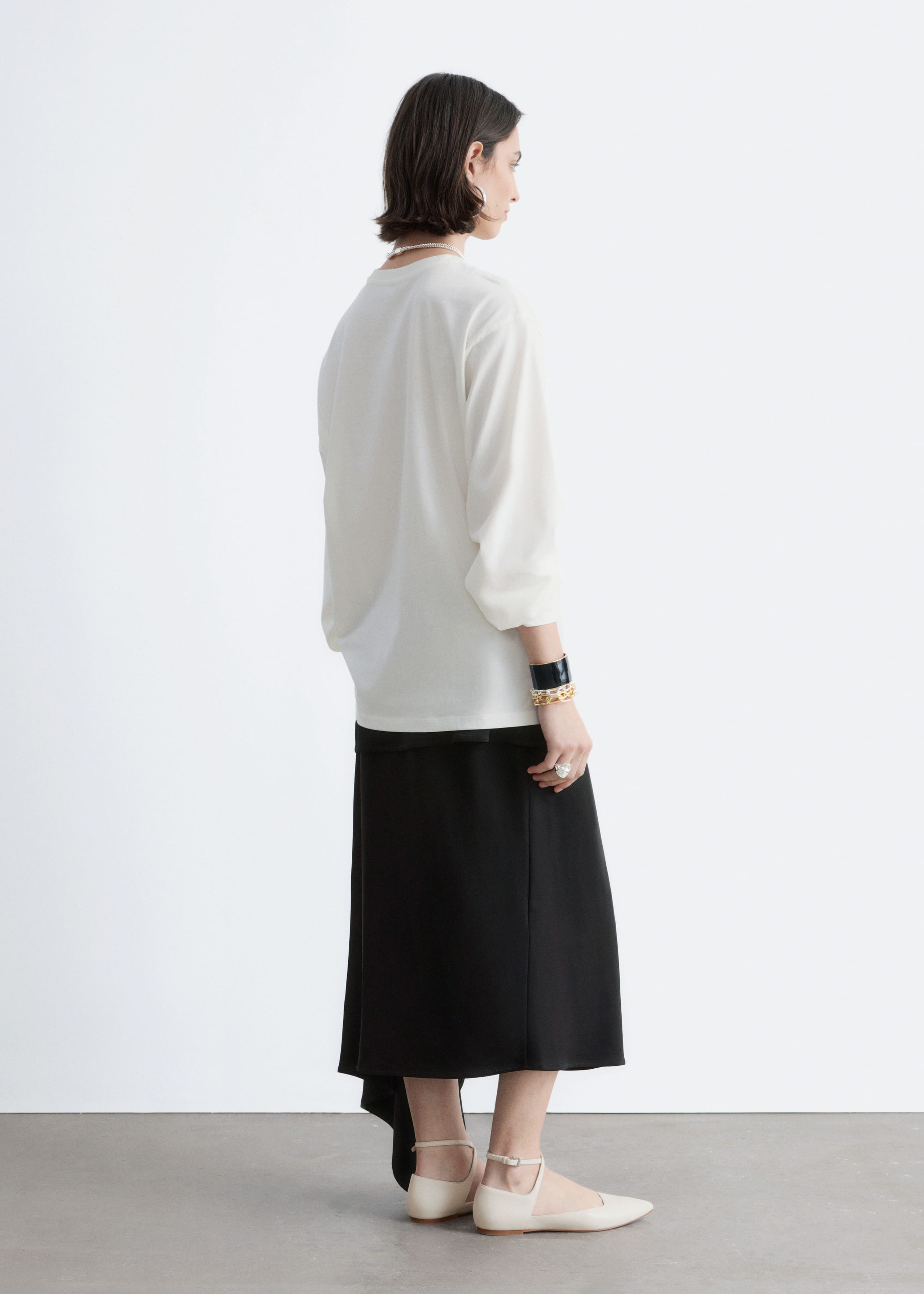 Image of Maglia in jersey a maniche lunghe