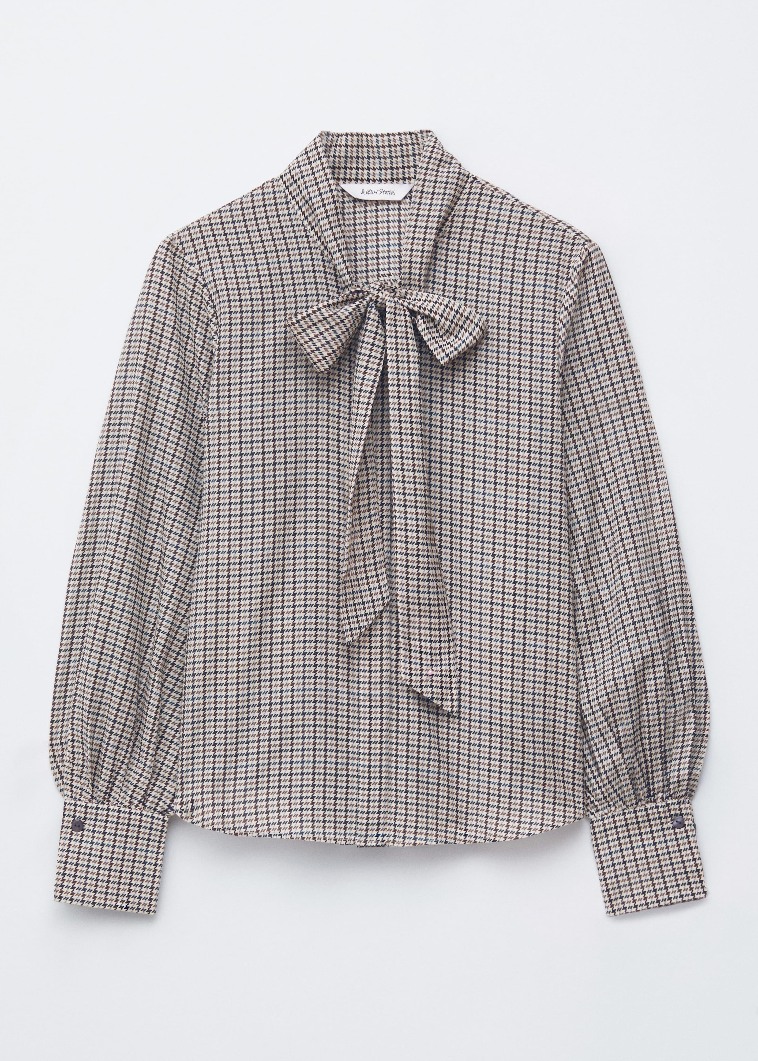 Image of Bluse aus einer Seidenmischung mit Schleifendetail