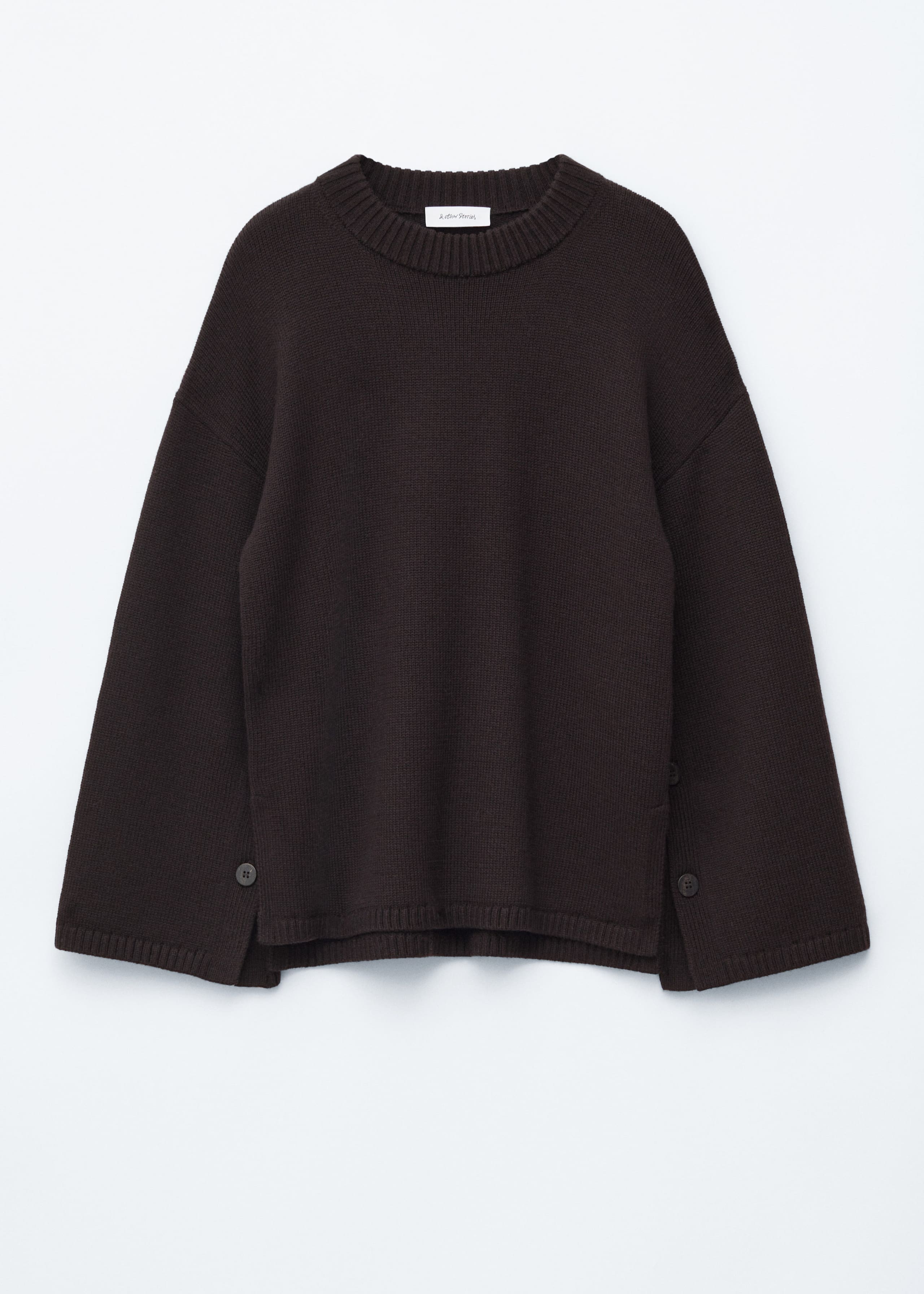 Image of Button-Detailed Wool Jumper