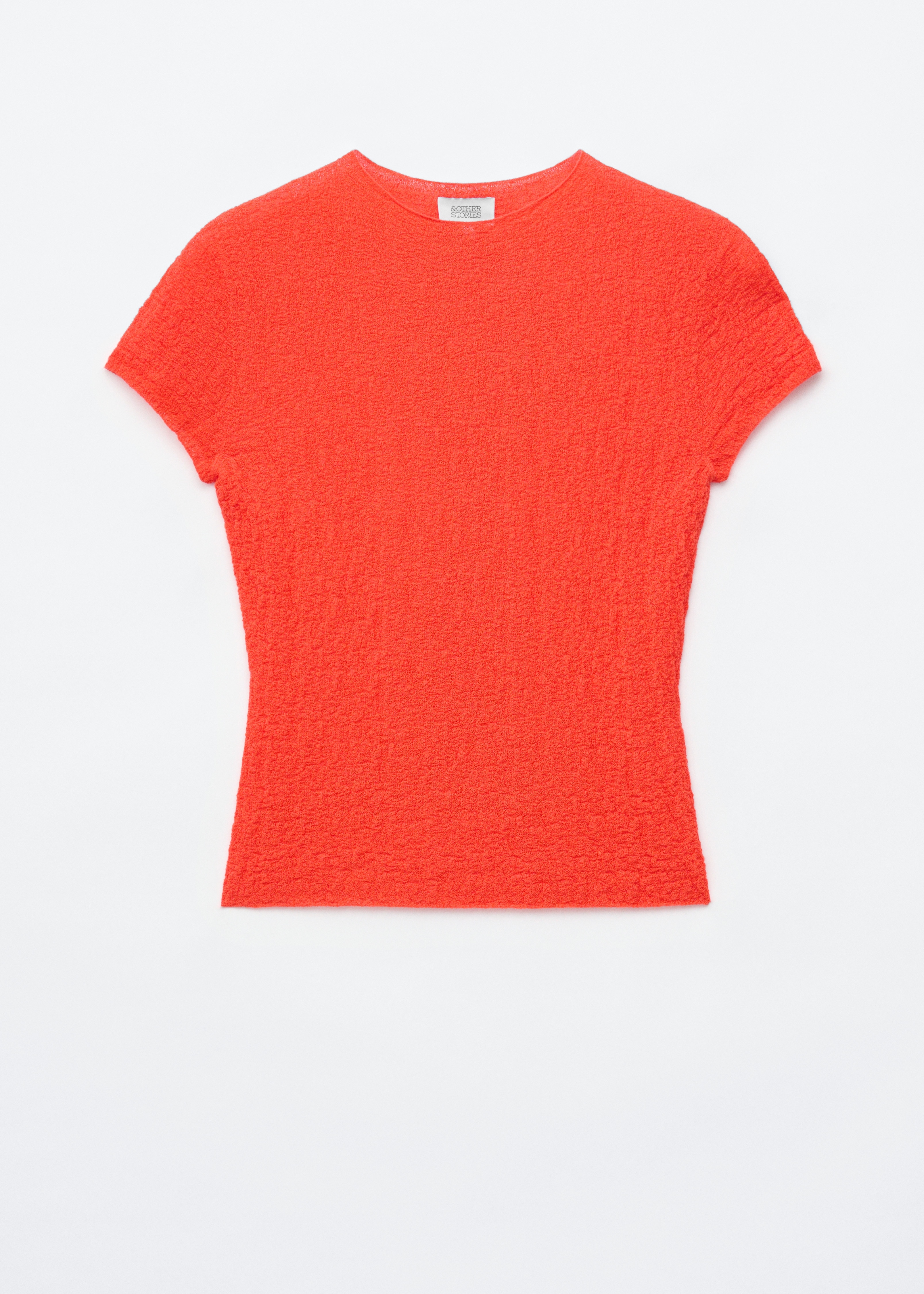 Mock-Neck Top - Bright Orange