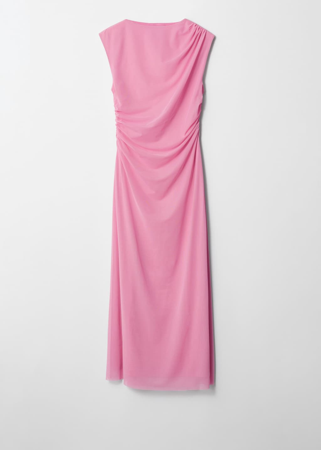 Vestido midi drapeado sin mangas - Azul oscuro - Bodegón