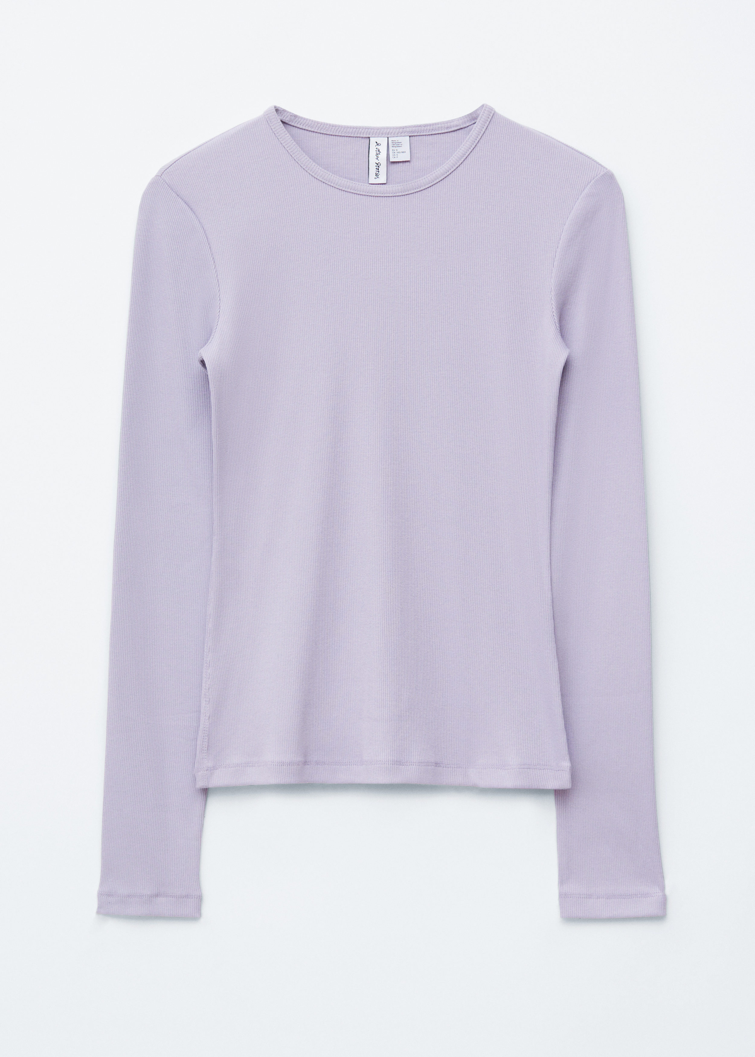 Ribbed Long-Sleeve Top - Light Purple - & Other Stories US