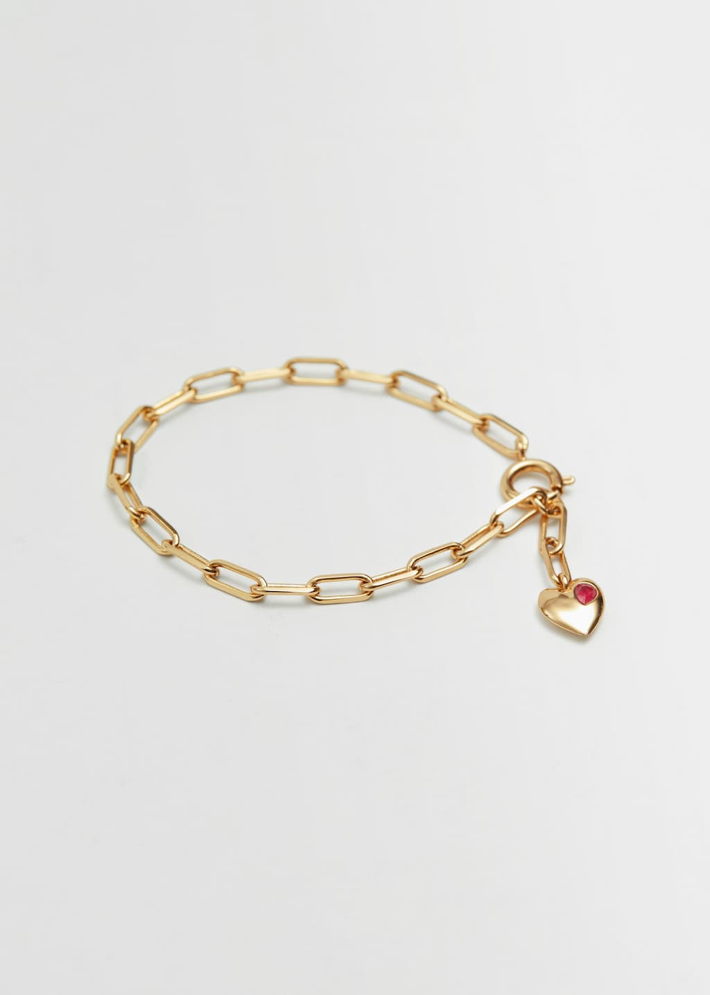 HeartCharmBracelet - Gold - Bodegón