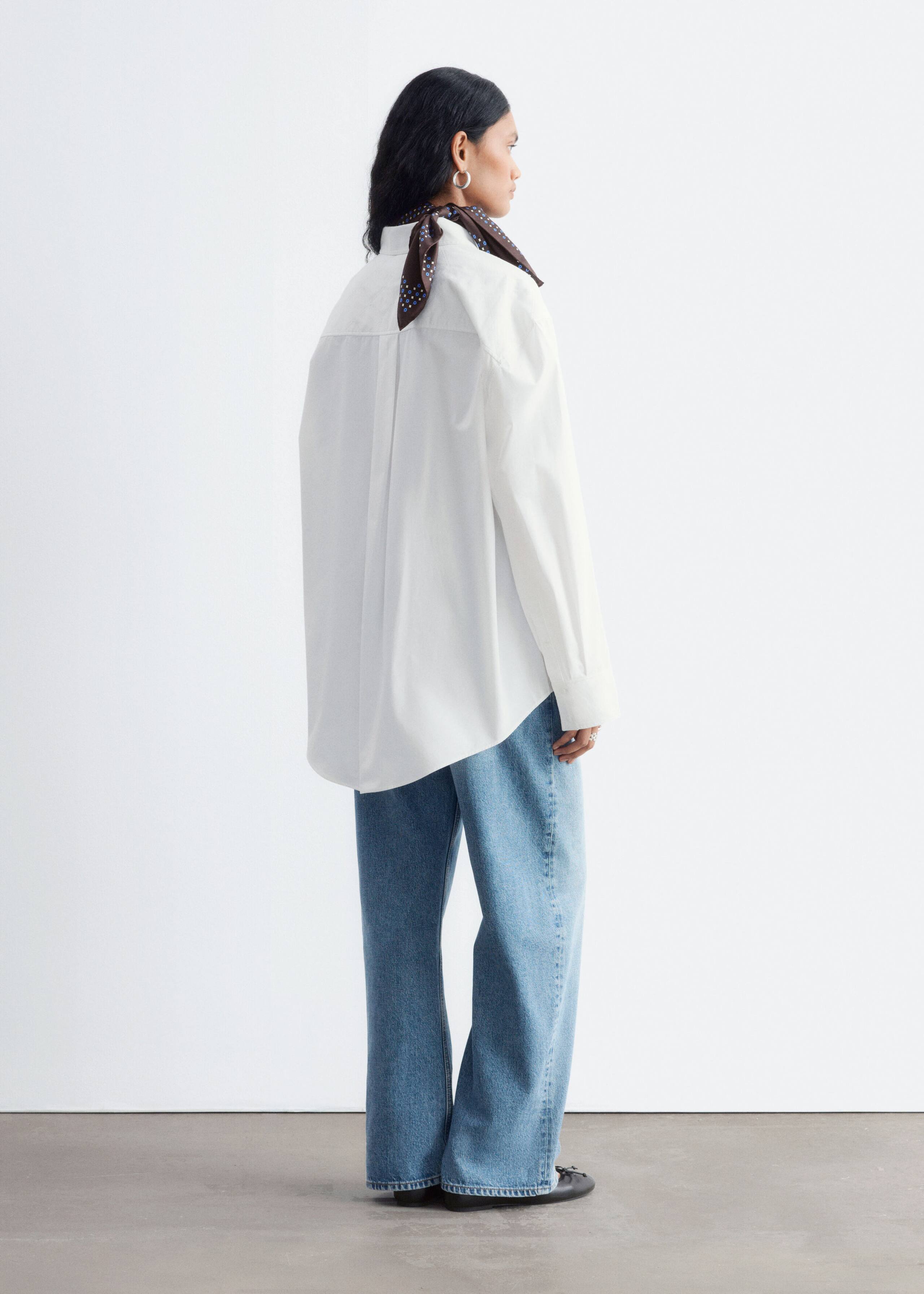 Quilted Cotton Shirt - White - Lookbook