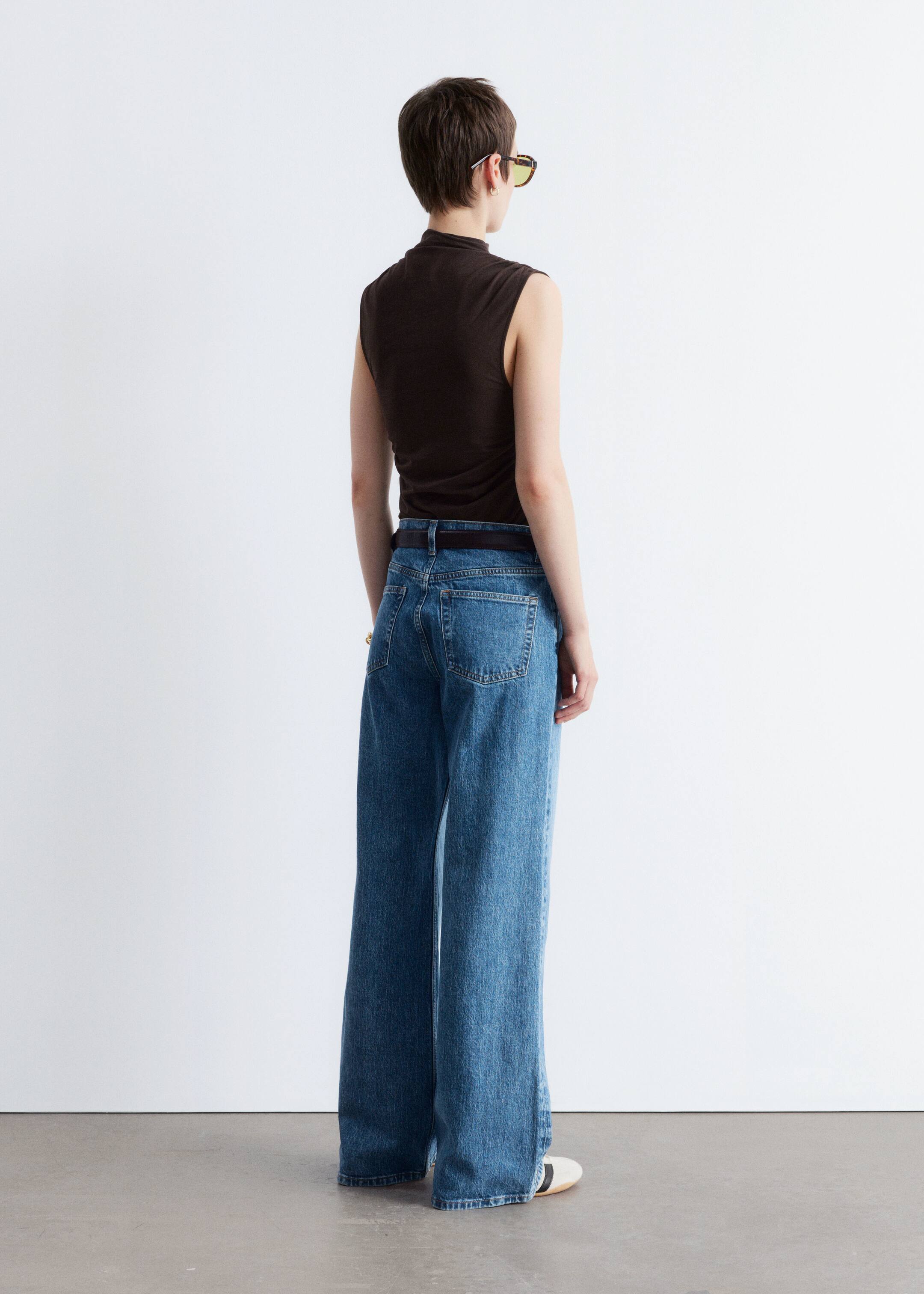 View larger image: Wide-Leg Jeans - Mid Blue Wash - Ladies | H&M GB 6