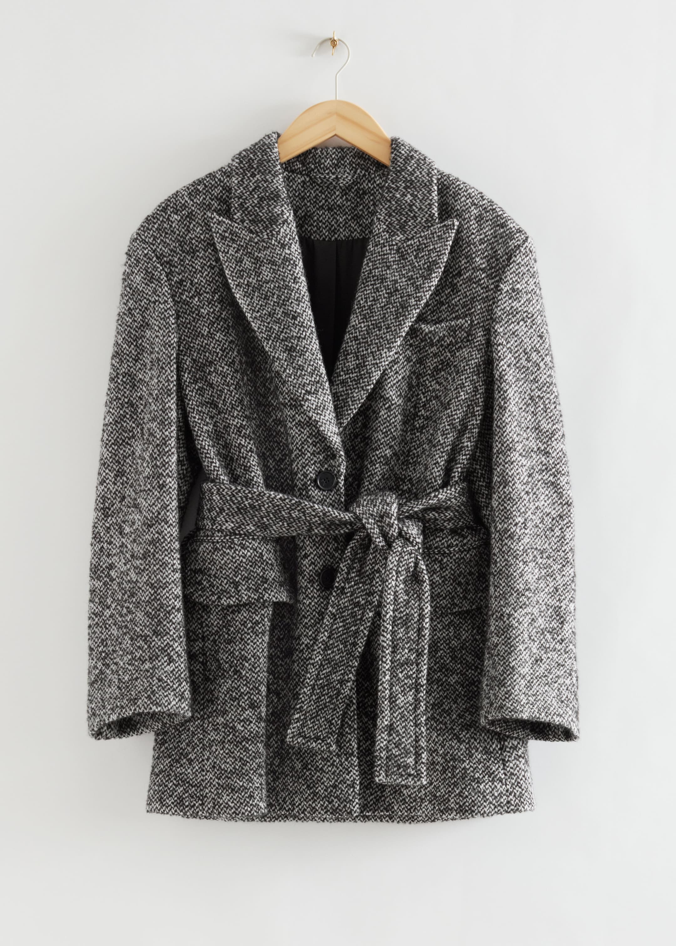 View larger image: Oversized Buttoned Blazer - Grey - Ladies | H&M GB 1