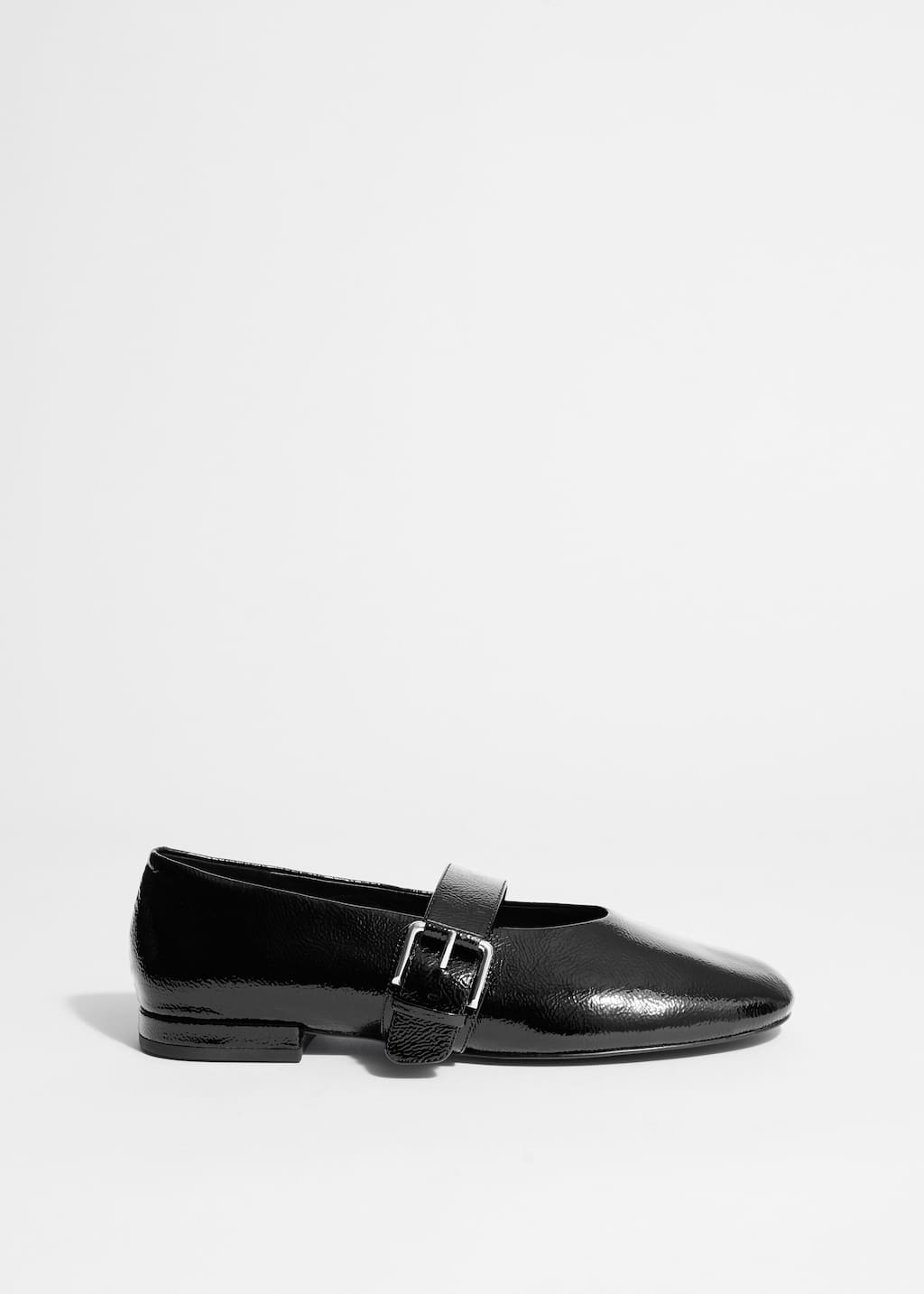 Image of Ballerines en cuir à boucles
