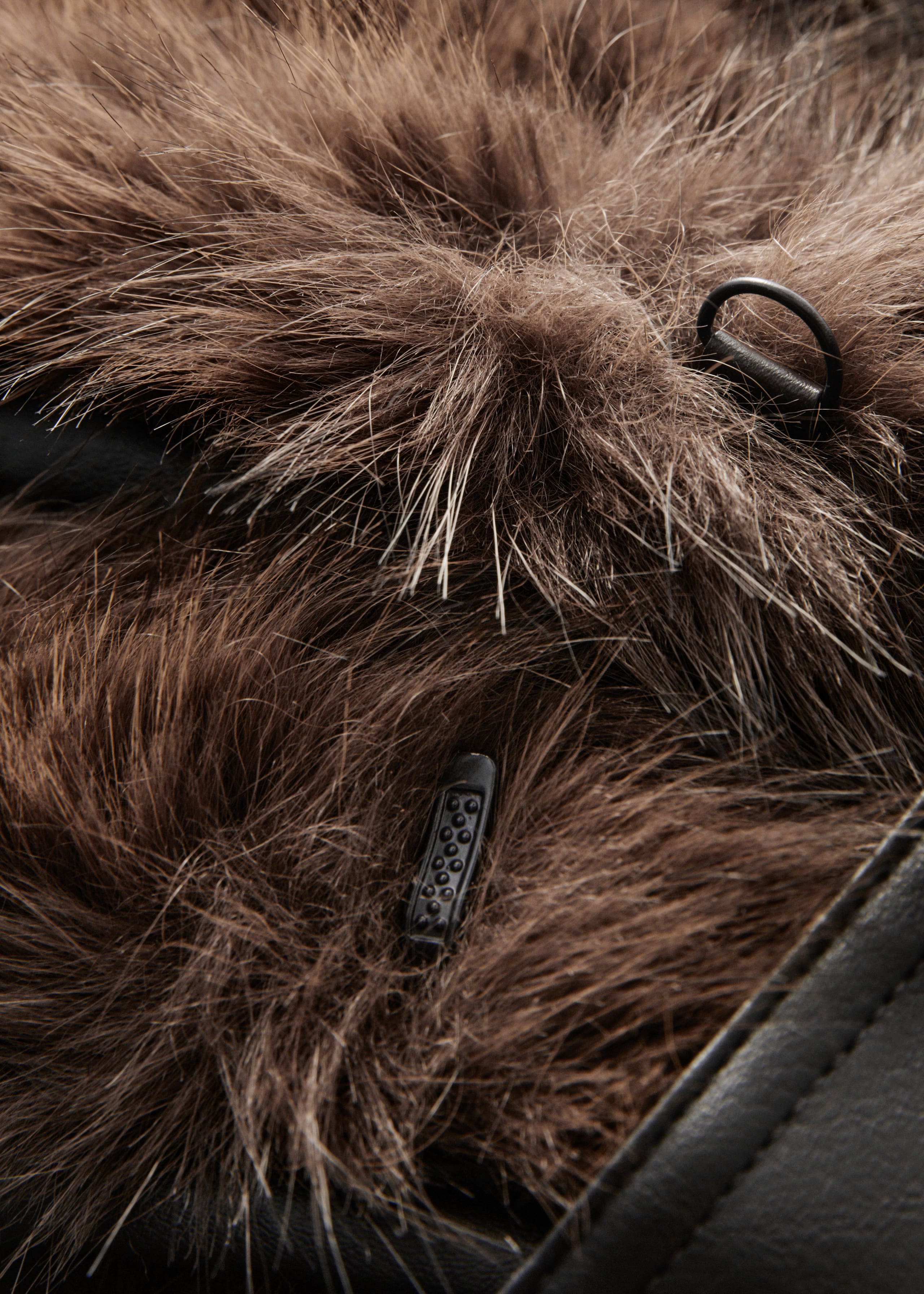 Image of Belted Faux Fur Coat