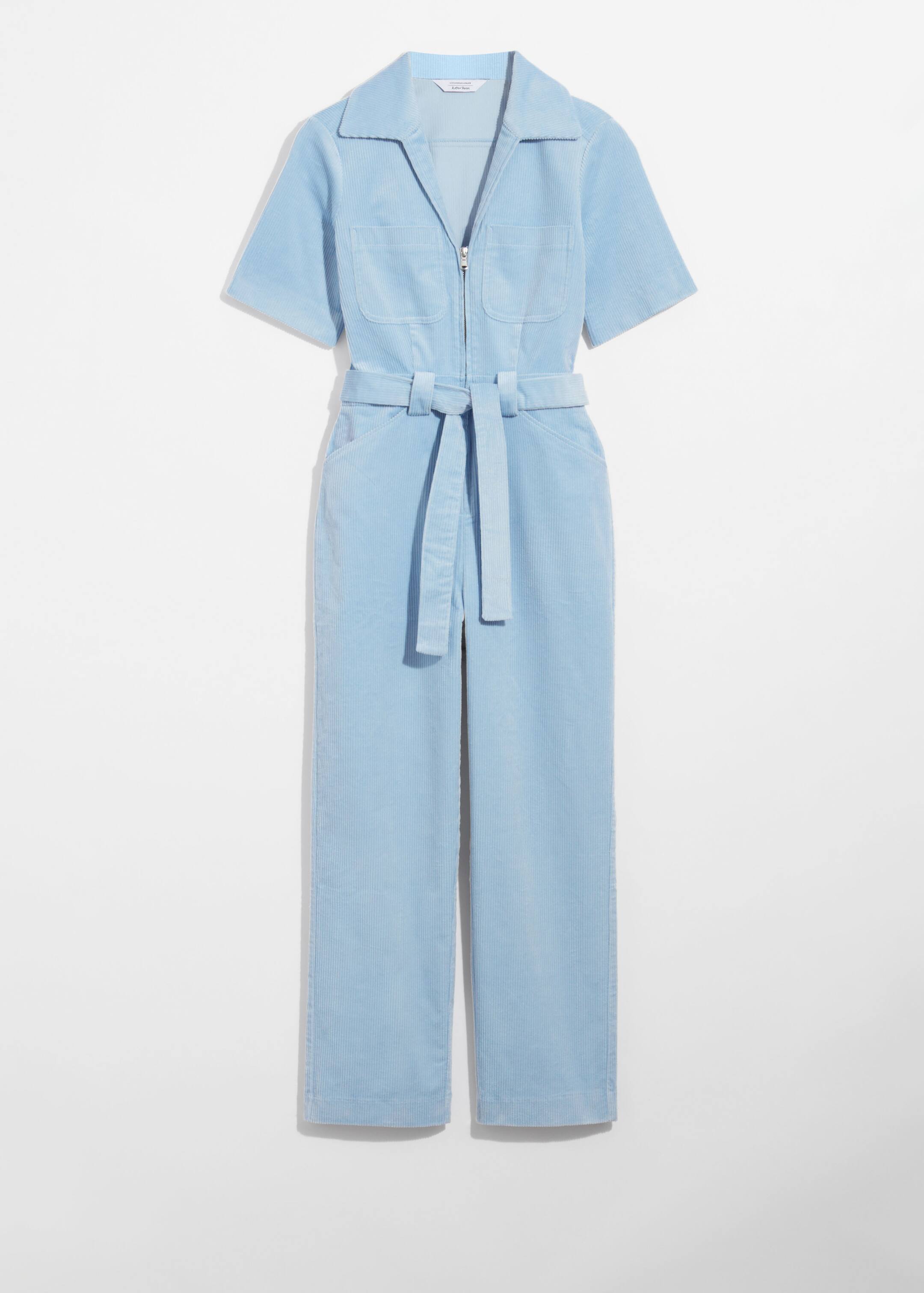 Größeres Bild ansehen: Cord-Jumpsuit mit Gürtel - Hellblau - Ladies | H&M DE 5