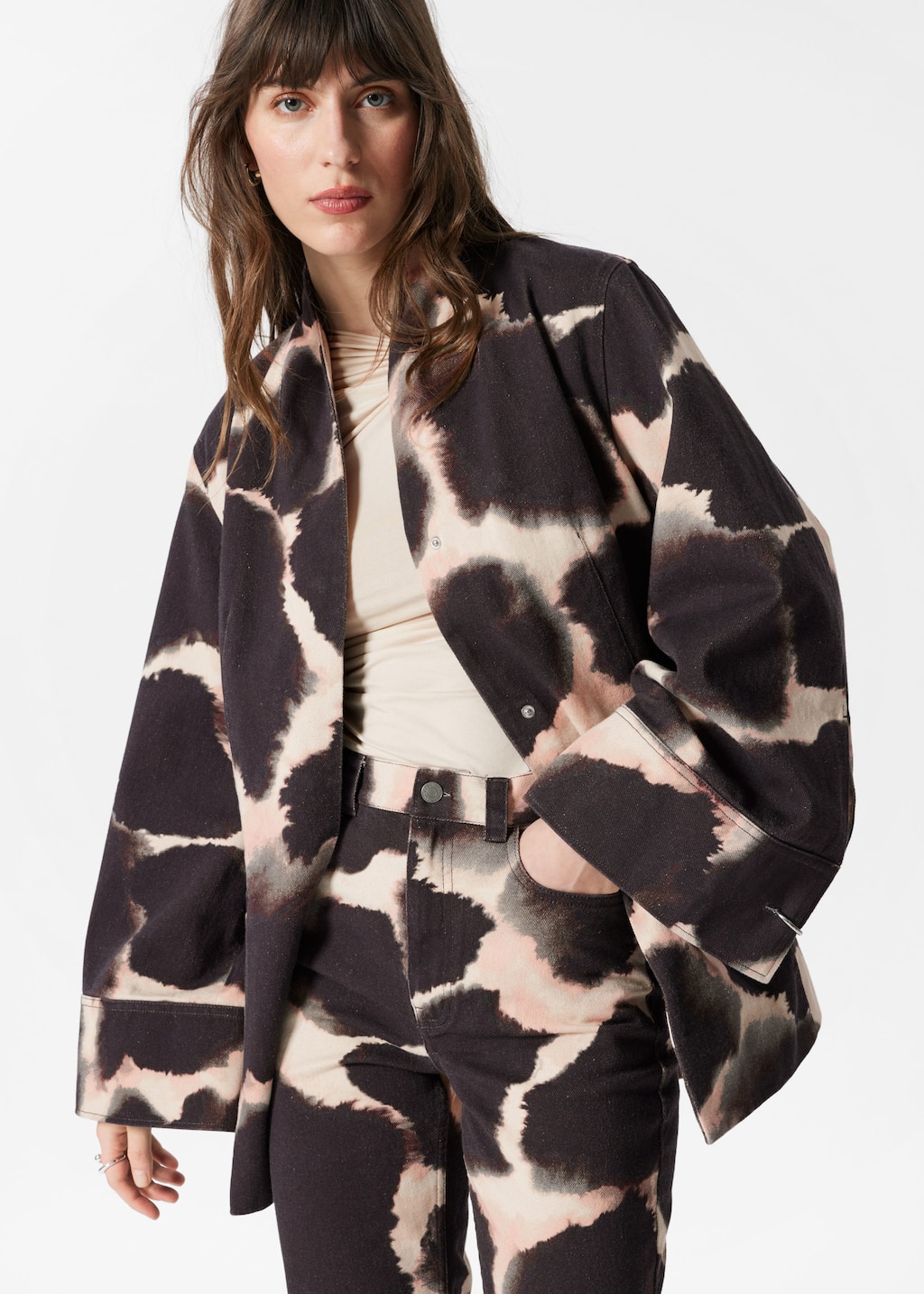 Image of Kimonojacke mit Bindegürtel
