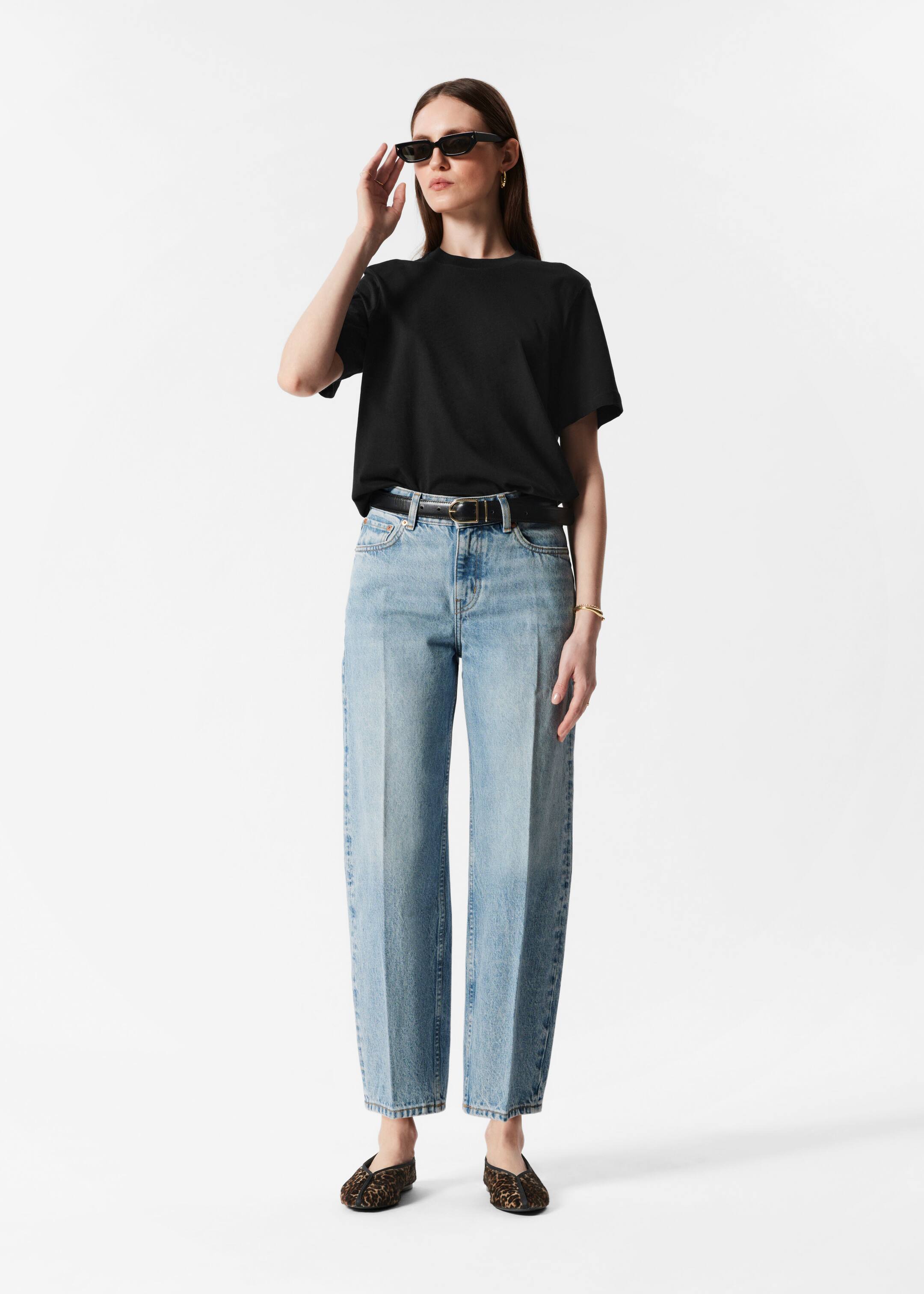 Преглед на по-голямо изображение: Crewneck T-Shirt - Черно - ЖЕНИ | H&M BG 2