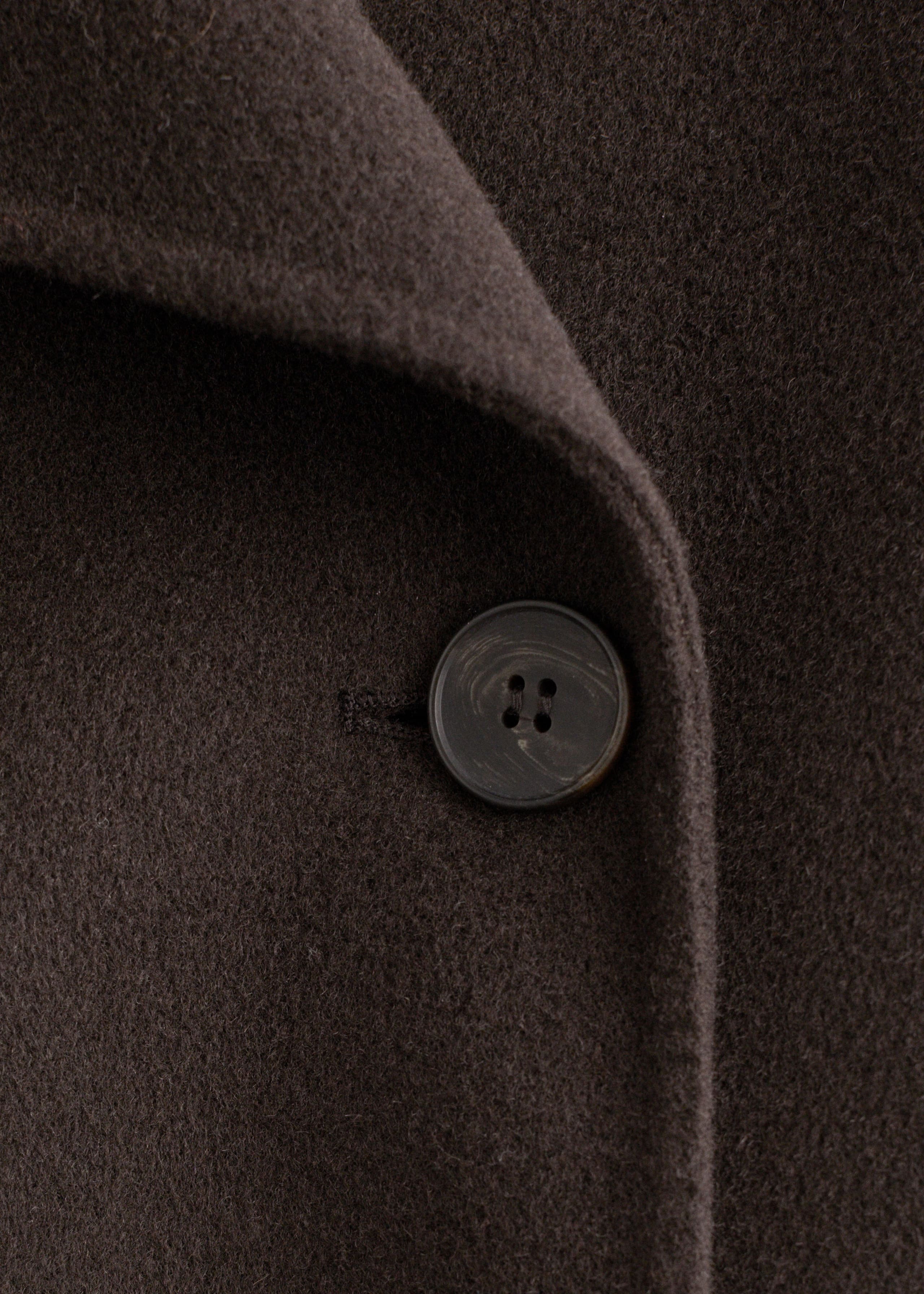 Image of Shawl-Collar Wool Maxi Coat