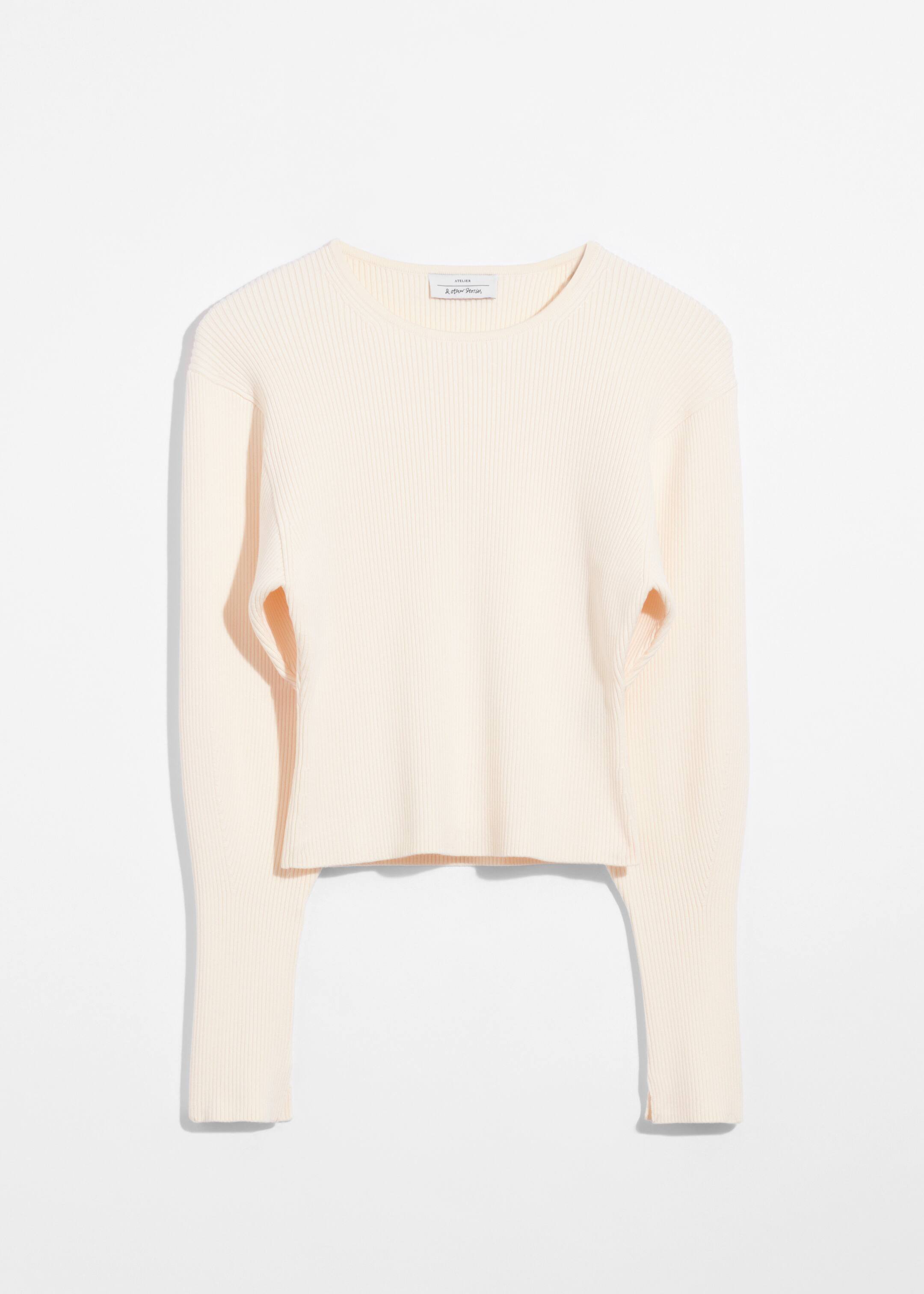 Größeres Bild anzeigen: Rippstrickoberteil - Weiß - Ladies | H&M AT 7