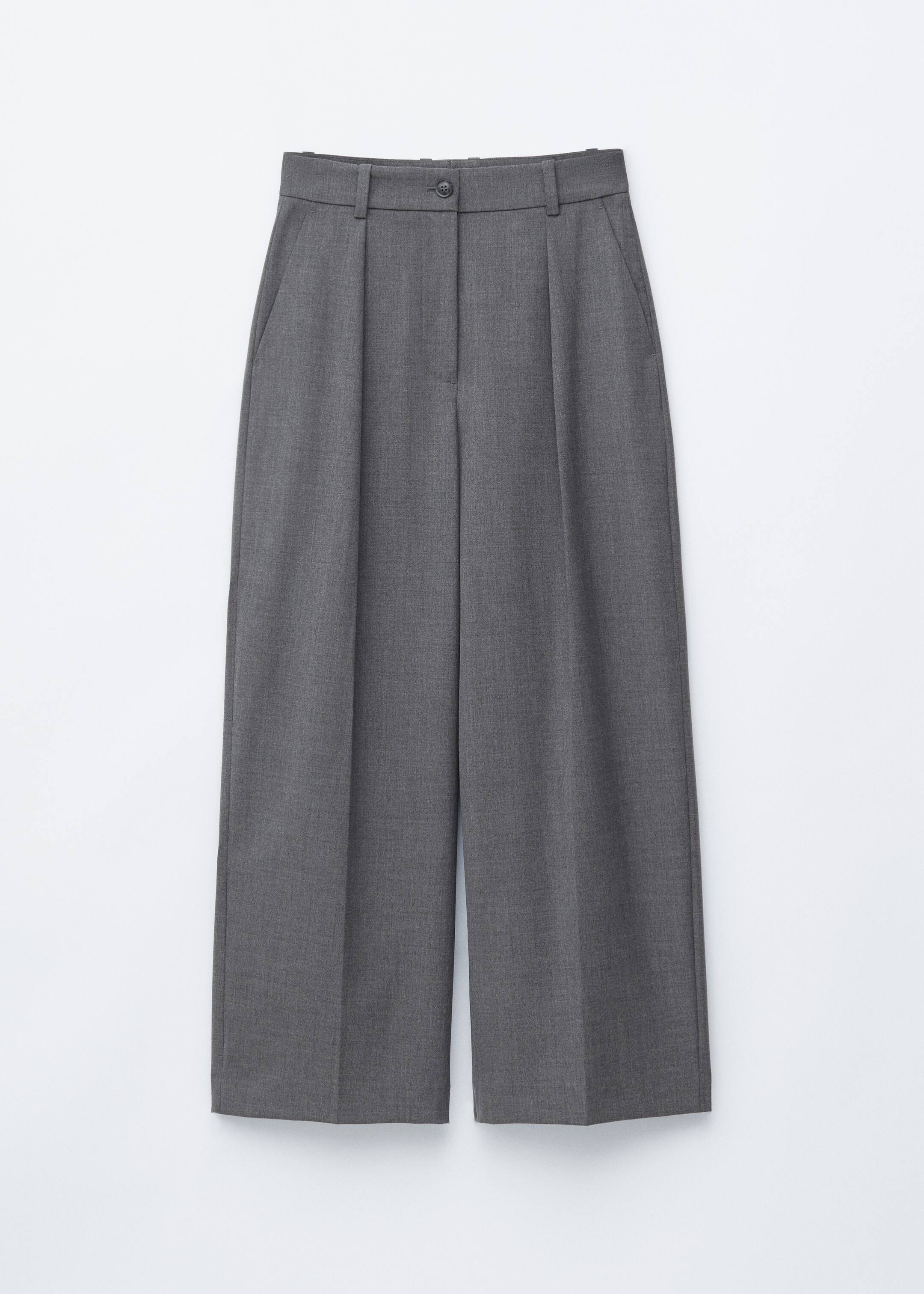 View larger image: Tailored Press-Crease Trousers - Grey - Ladies | H&M GB 6