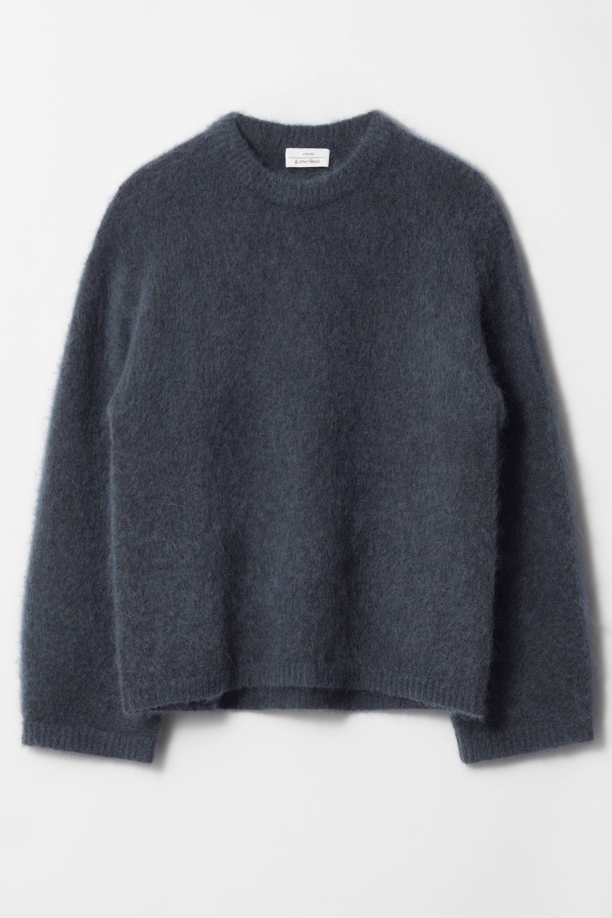 Visualizza immagine più grande: Maglione in misto mohair - Blu scuro - DONNA | H&M IT 1
