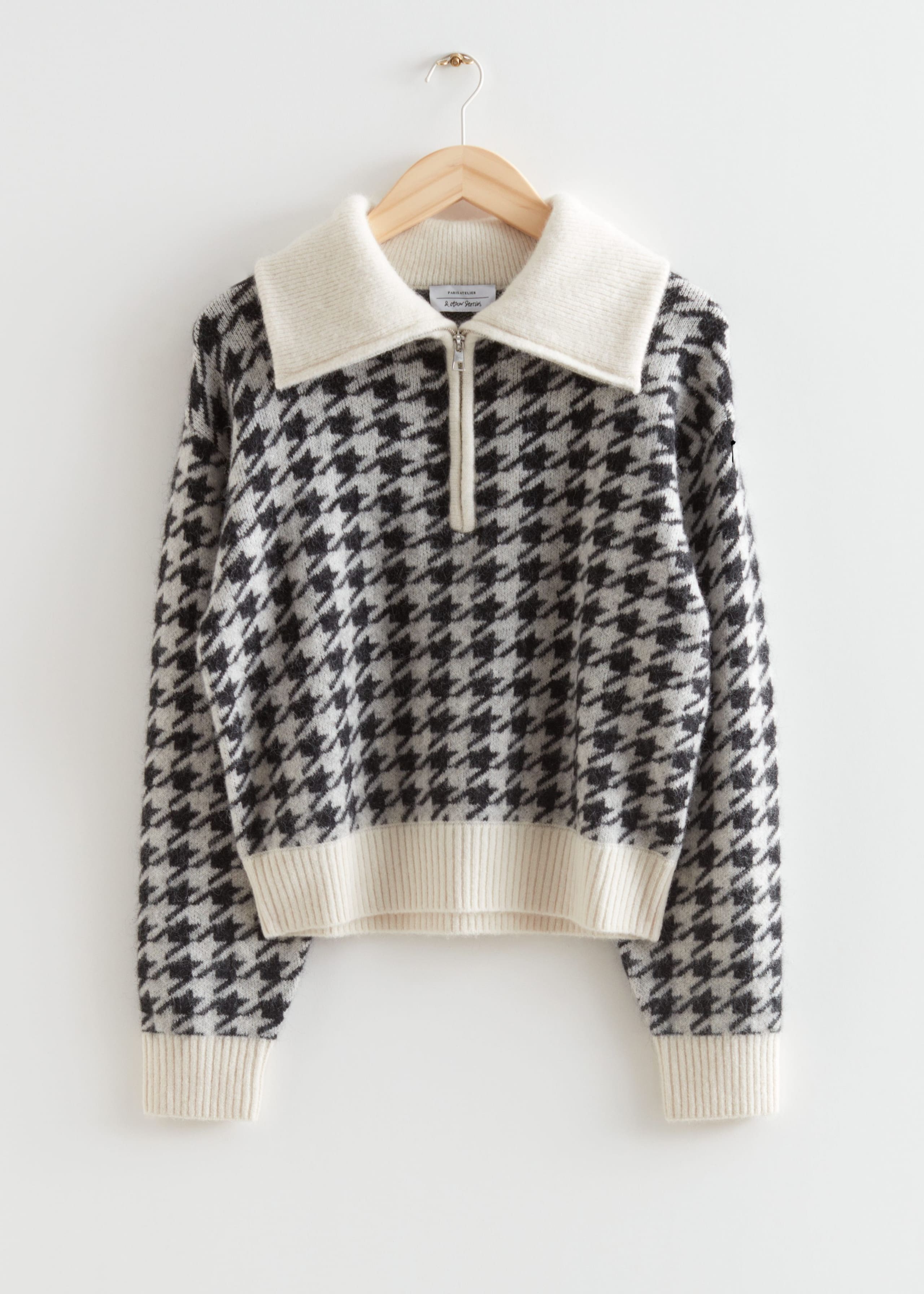 Half-ZipKnitJumper - White - Bodegón