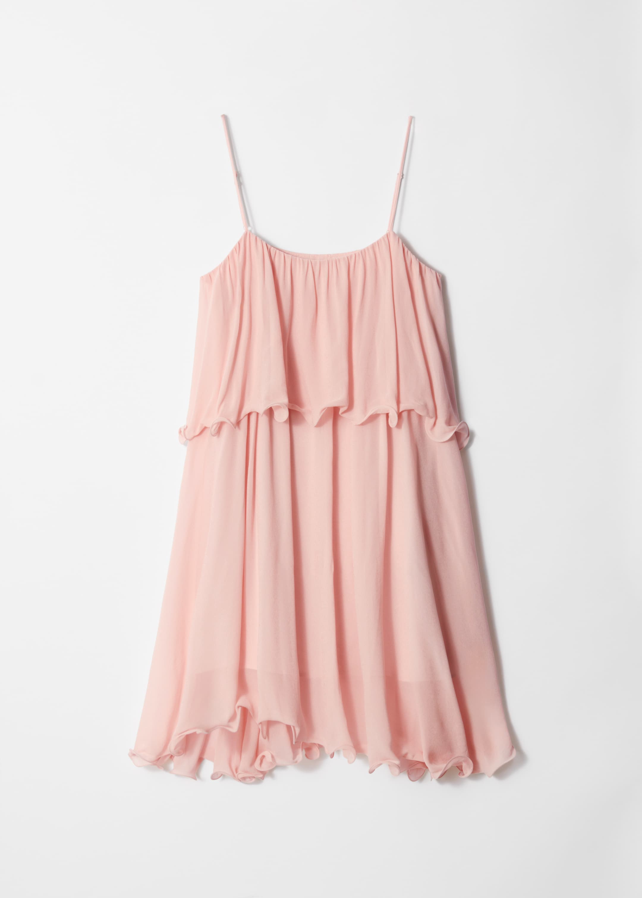 Visa större bild: Miniklänning med volanger - Gammelrosa - DAM | H&M SE 5