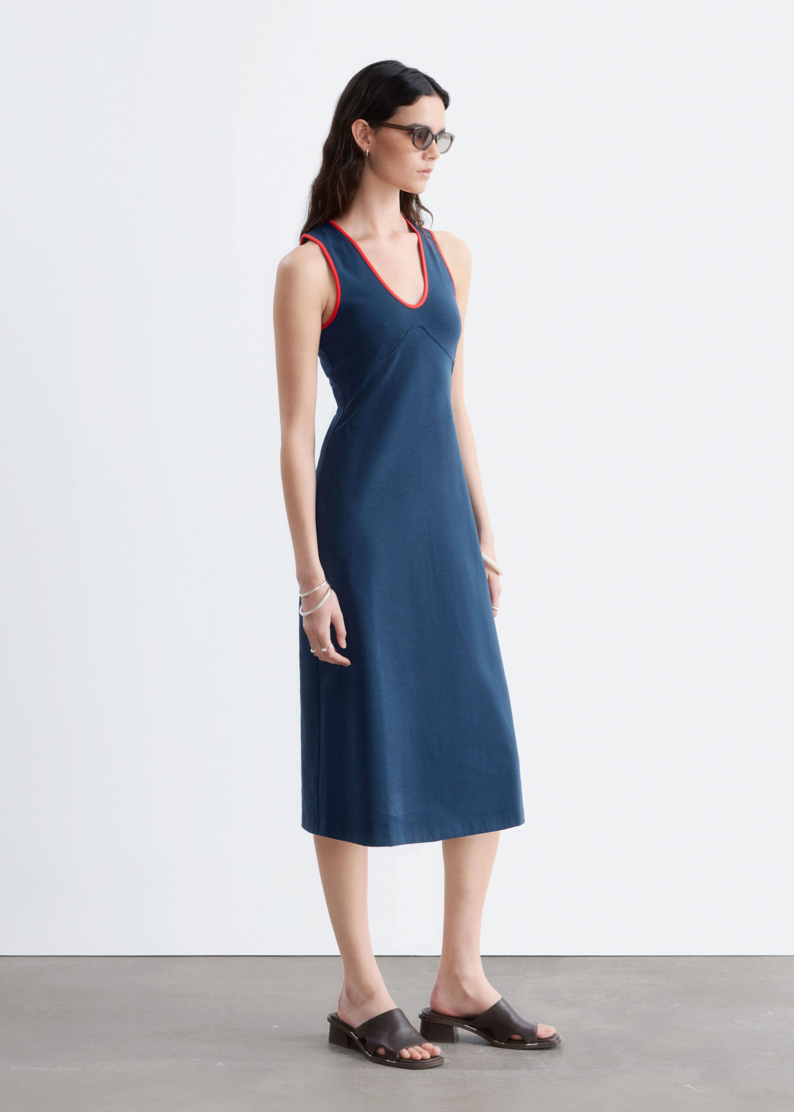 Image of U-Neck Midi Dress