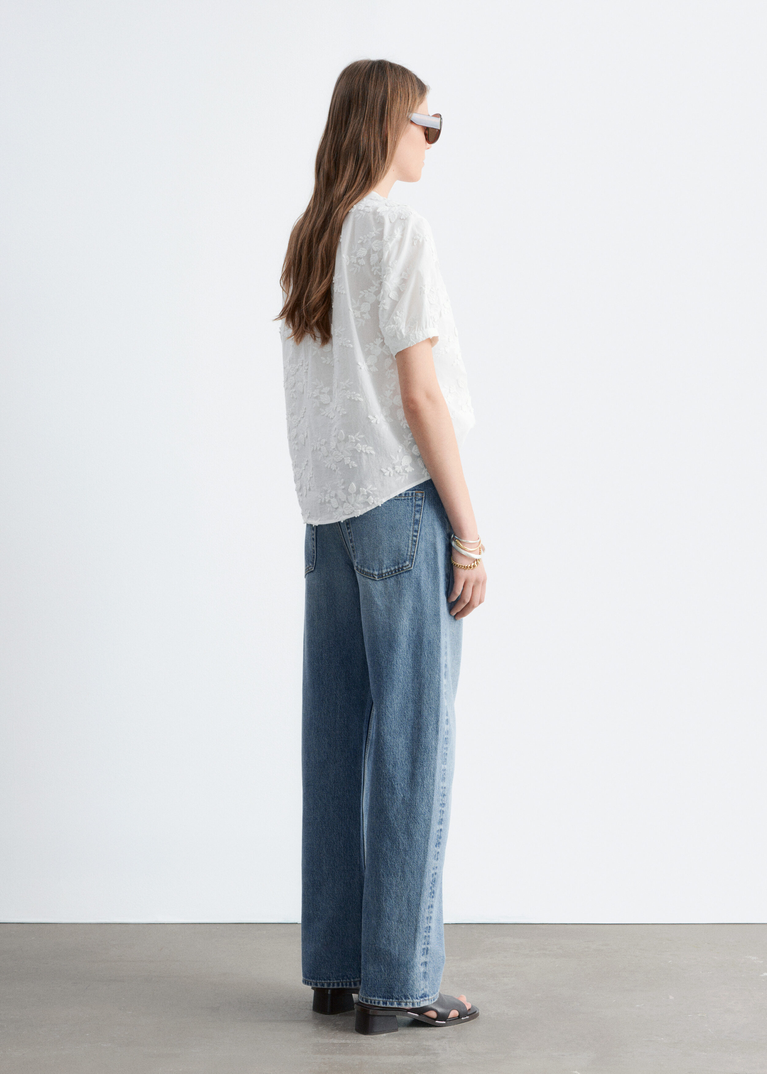 Oversized Puff-Sleeve Blouse - White - & Other Stories US