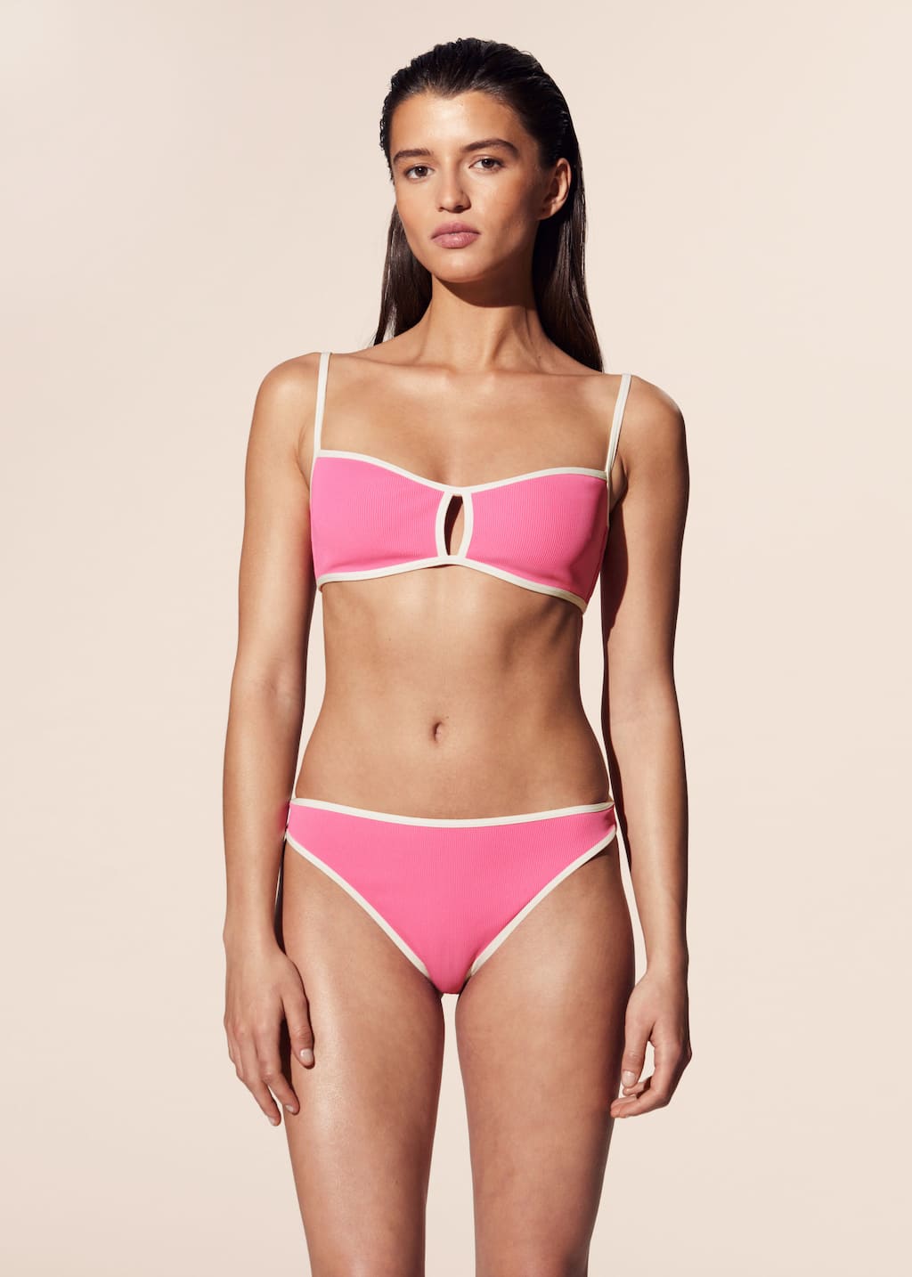 Image of Contrast-Trim Bikini Briefs