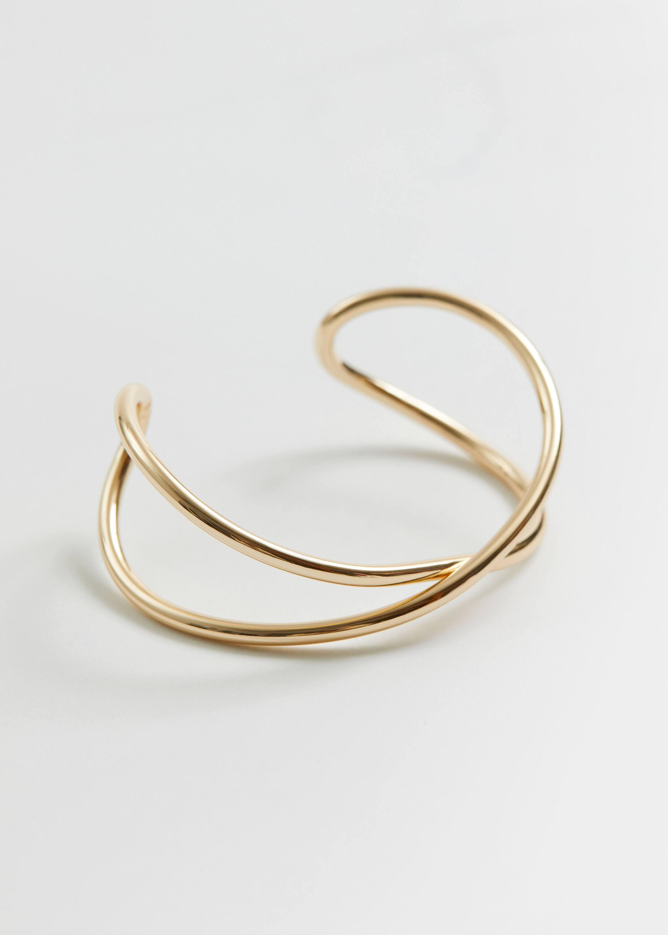 הצגת תמונה גדולה יותר: Twisted Cuff Bracelet - זהב - Ladies | H&M IL 1