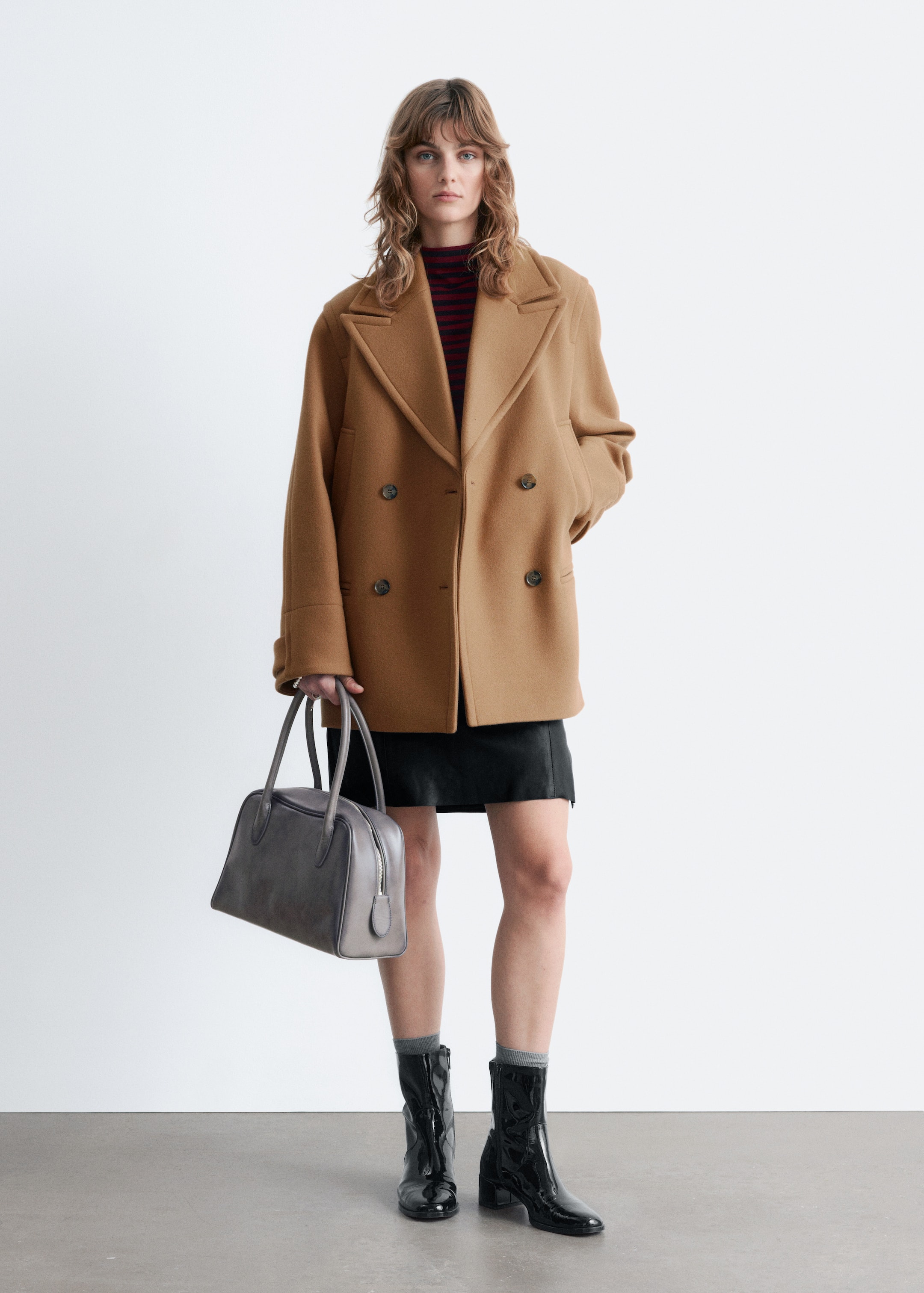 Zobacz większy obraz: Skórzana torebka - Szary - ONA | H&M PL 1