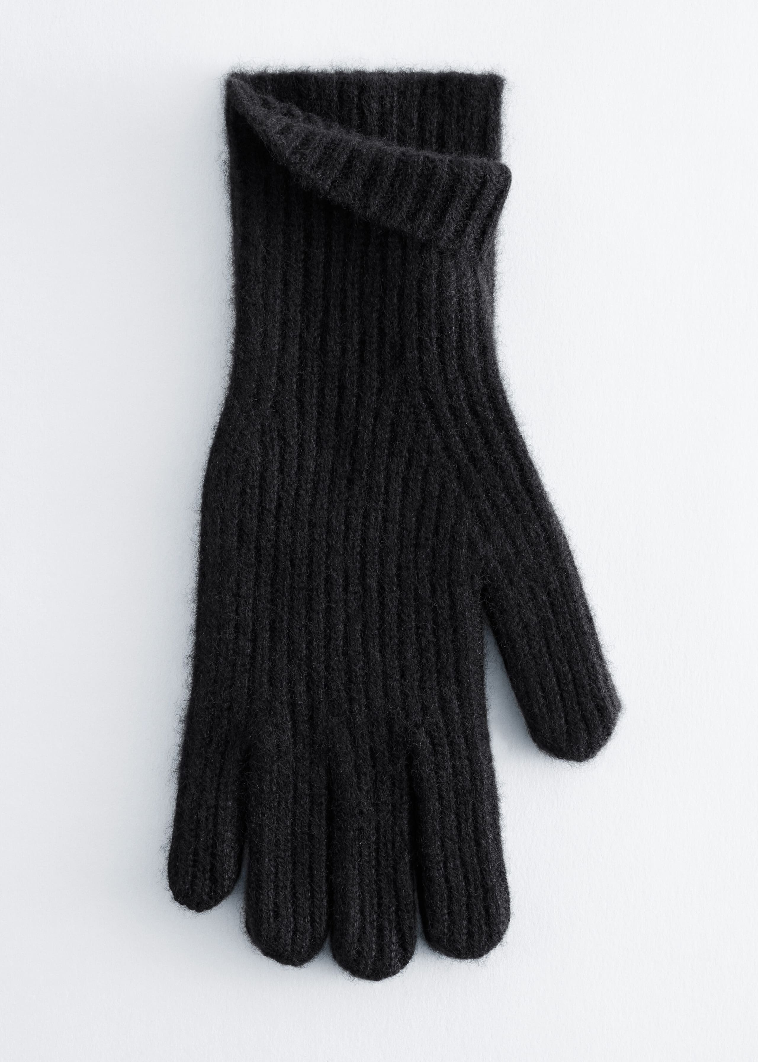 Ribbed Cashmere Gloves - {{variantName}} - Descriptive Detail