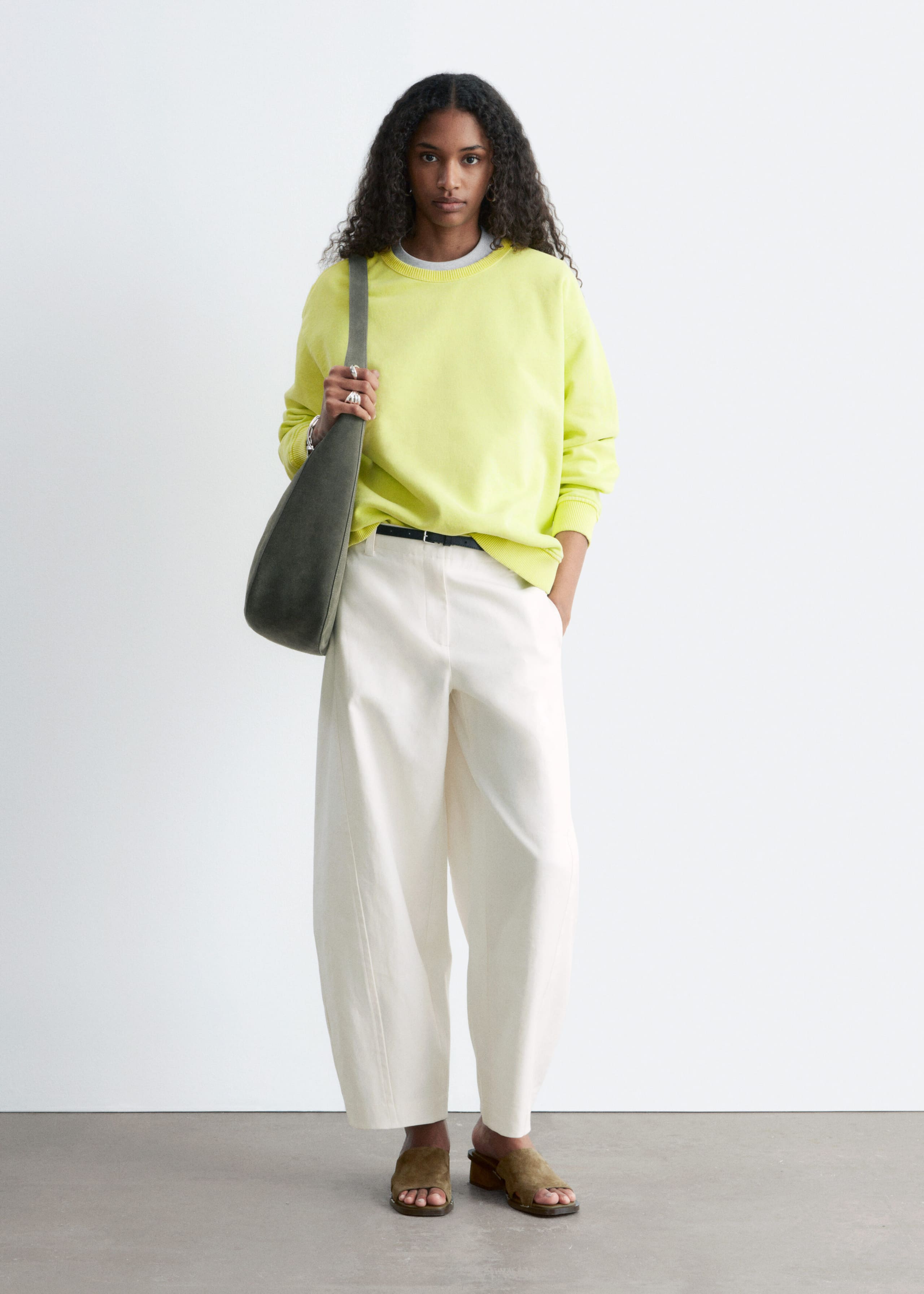 Image of Sudadera de corte holgado en punto de algodón