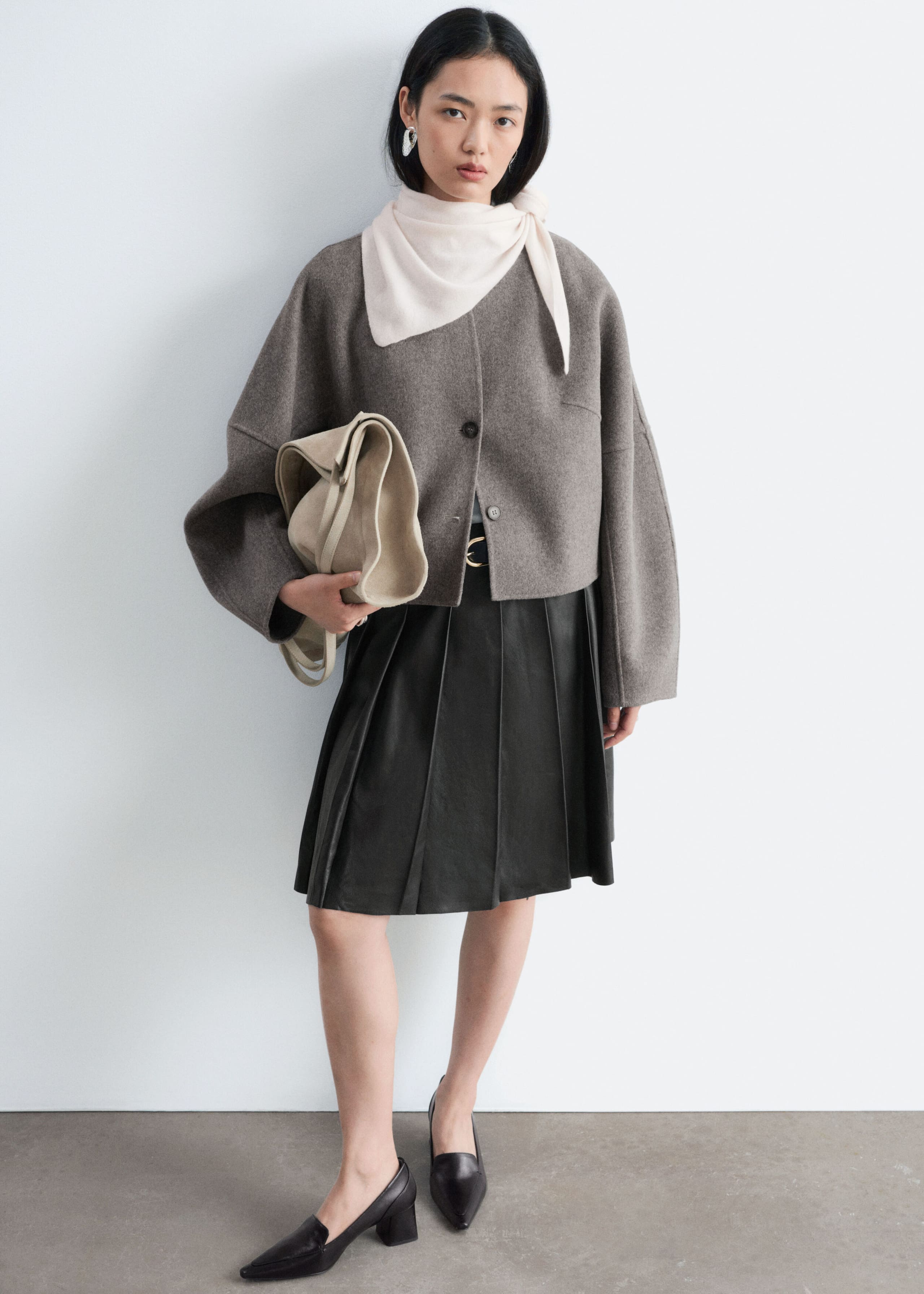 Cashmere Scarf - White - Still Life