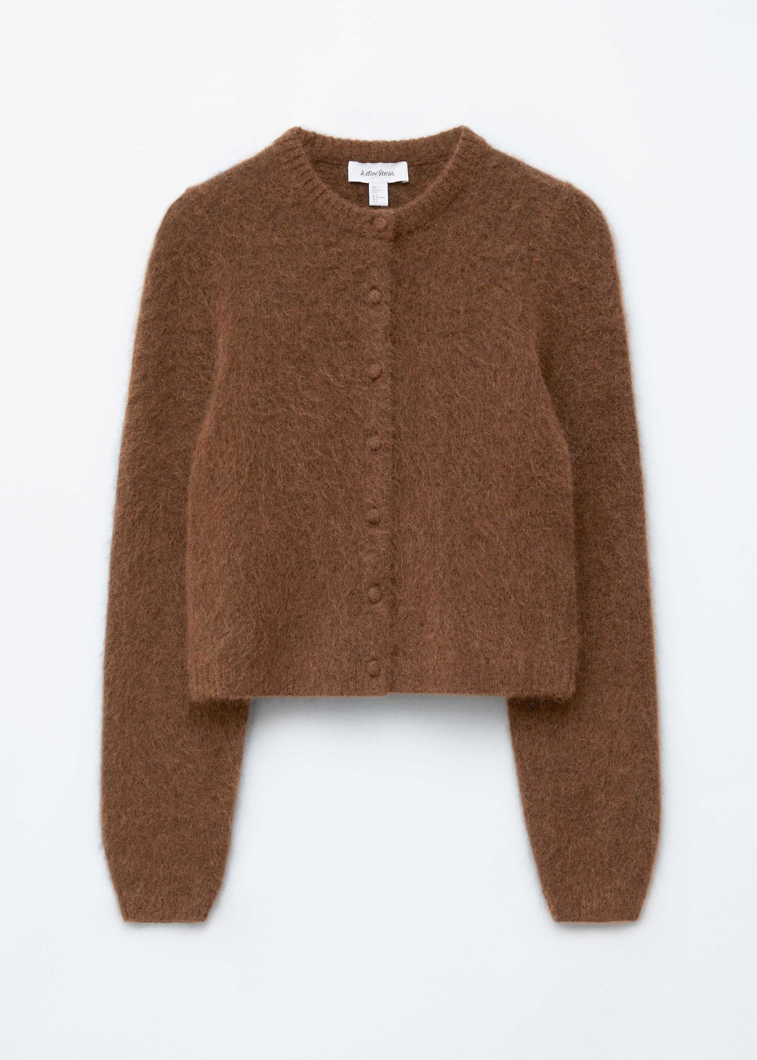 Image of Brushed Knitted Cardigan