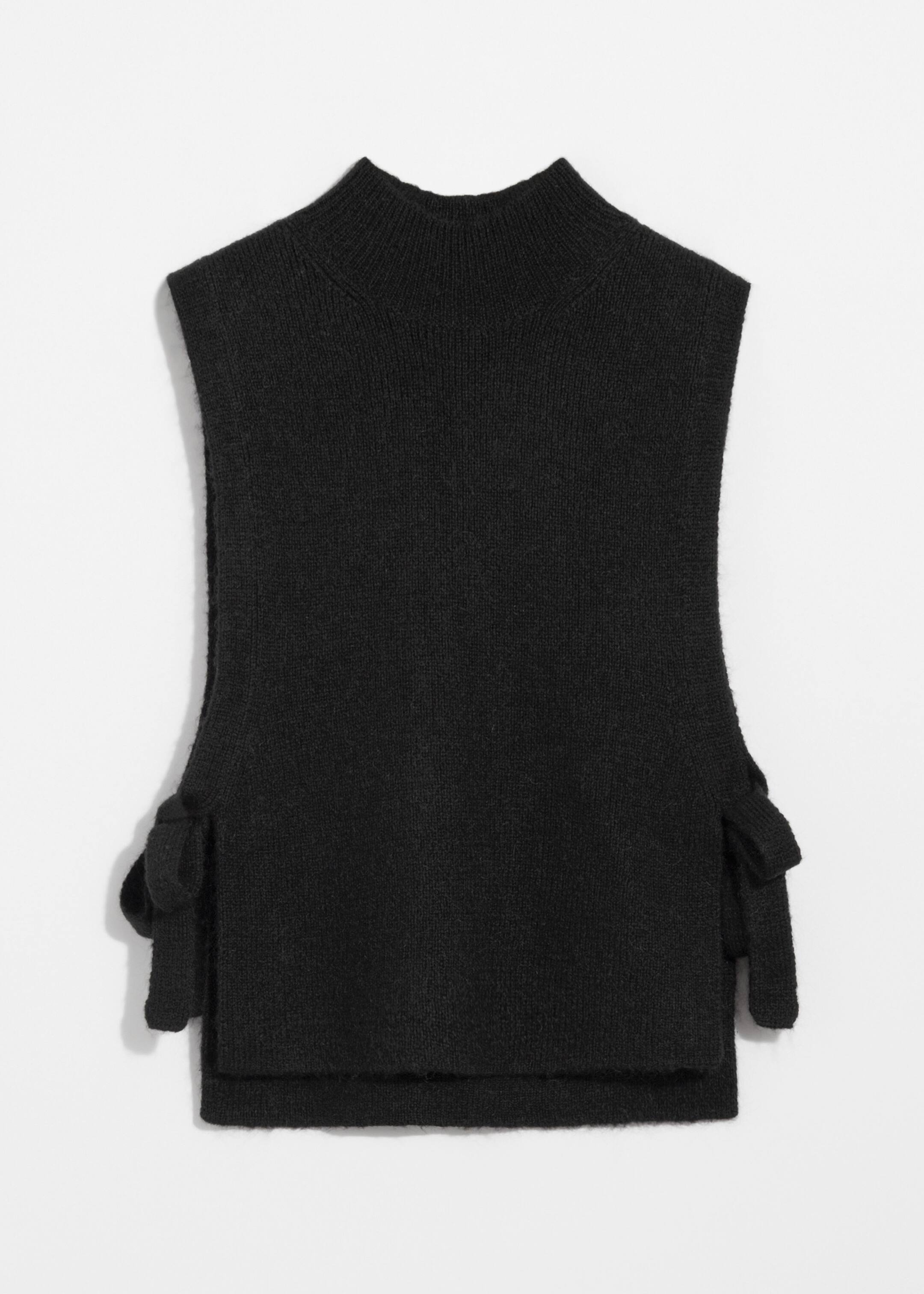 Größeres Bild anzeigen: Pullunder aus Wolle mit Kragen - Schwarz - Ladies | H&M AT 1