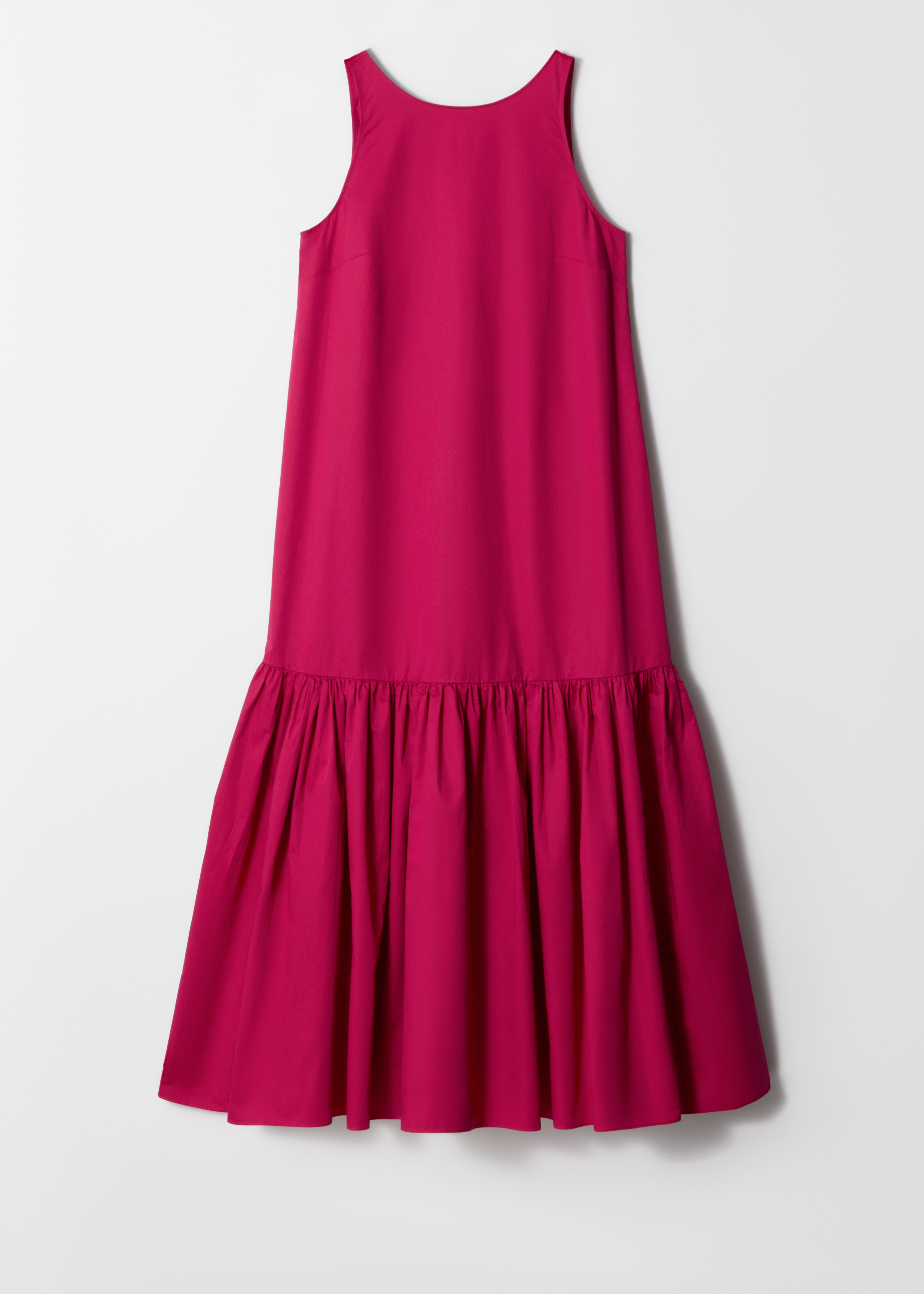 Maxi abito a strati - Rosa scuro